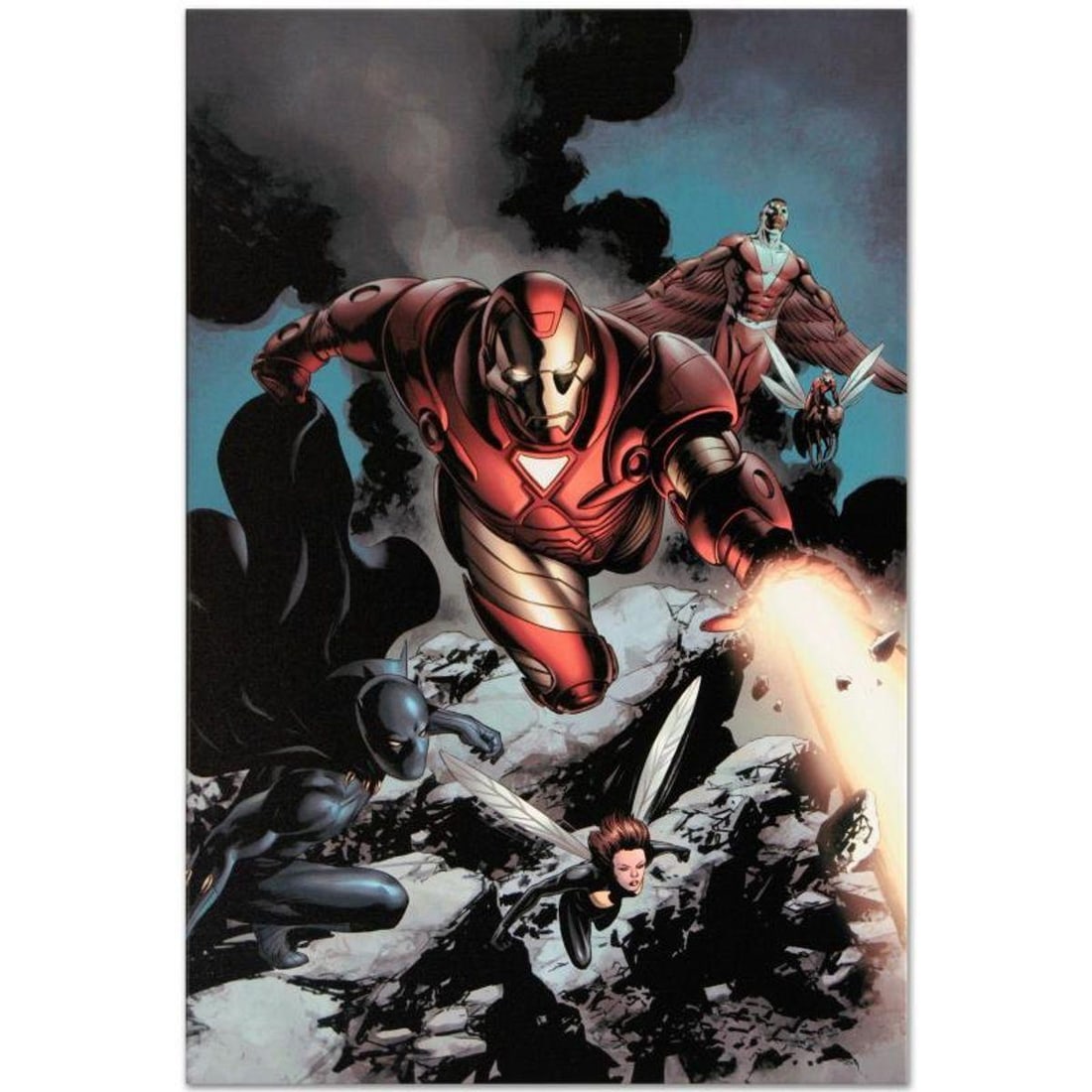 Marvel Comics "Iron Man #85" Numbered Limited Edition Giclee on Canvas by Gabriele Dell'Otto with: A piece of comic book history, this limited edition, from original art by Gabriele Dell'Otto, depicts Iron Man in action. In 1998 Dell'Otto started collaborating with the European division of Marvel C