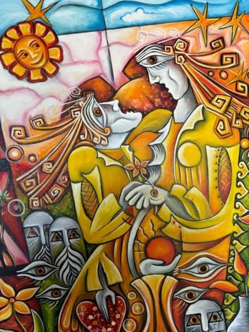 A. Doni- Original painting on canvas: Artist: A. Doni. Medium: Original painting on canvas. Size: 18" x 24". Signature: Signed by the artrist . Reference#: 25136.