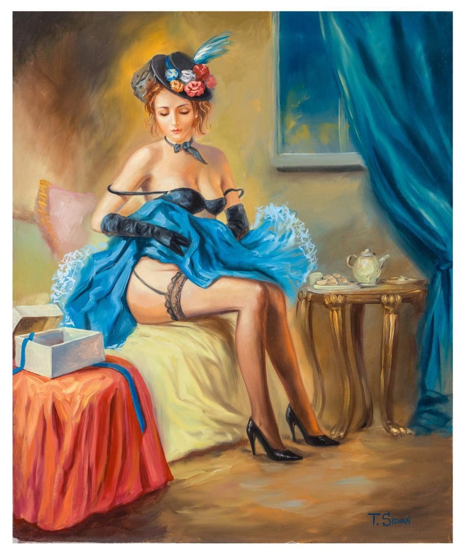 Taras Sidan- Original Giclee on Canvas "Alone": Artist: Taras Sidan. Medium: Original Giclee on Canvas. Title: Alone. Size: 24" x 20". Signature: Hand Signed by the Artist. Certificate of Authenticity: From the publisher. Reference#: 20967.