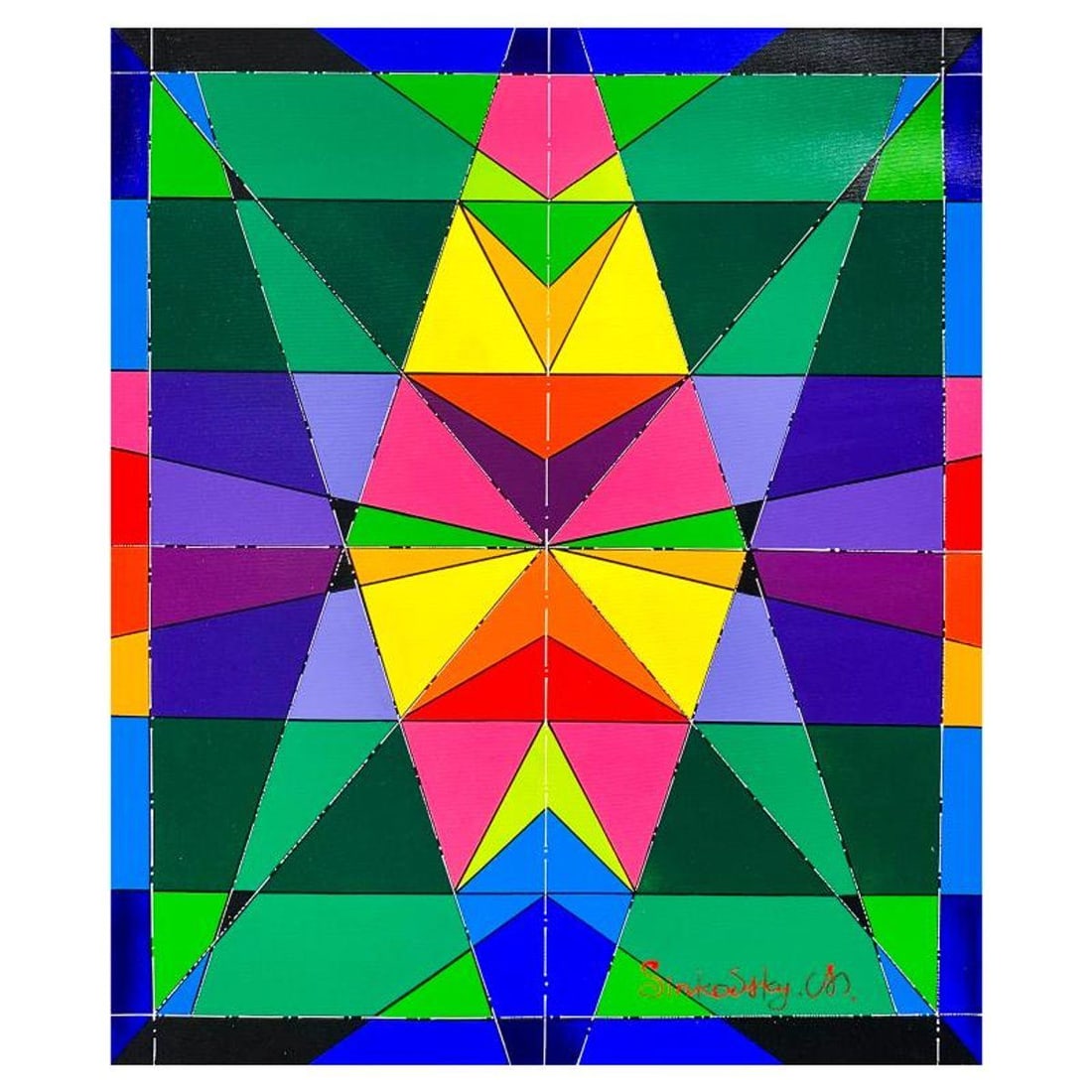 Natalia Sinkovsky, Original Acrylic Painting on Canvas, Hand Signed with Letter of Authenticity: This is an original acrylic painting on canvas by Natalia Sinkovsky, hand signed by the artist. Includes Letter of Authenticity. Measures approx. 24" x 20" (image).