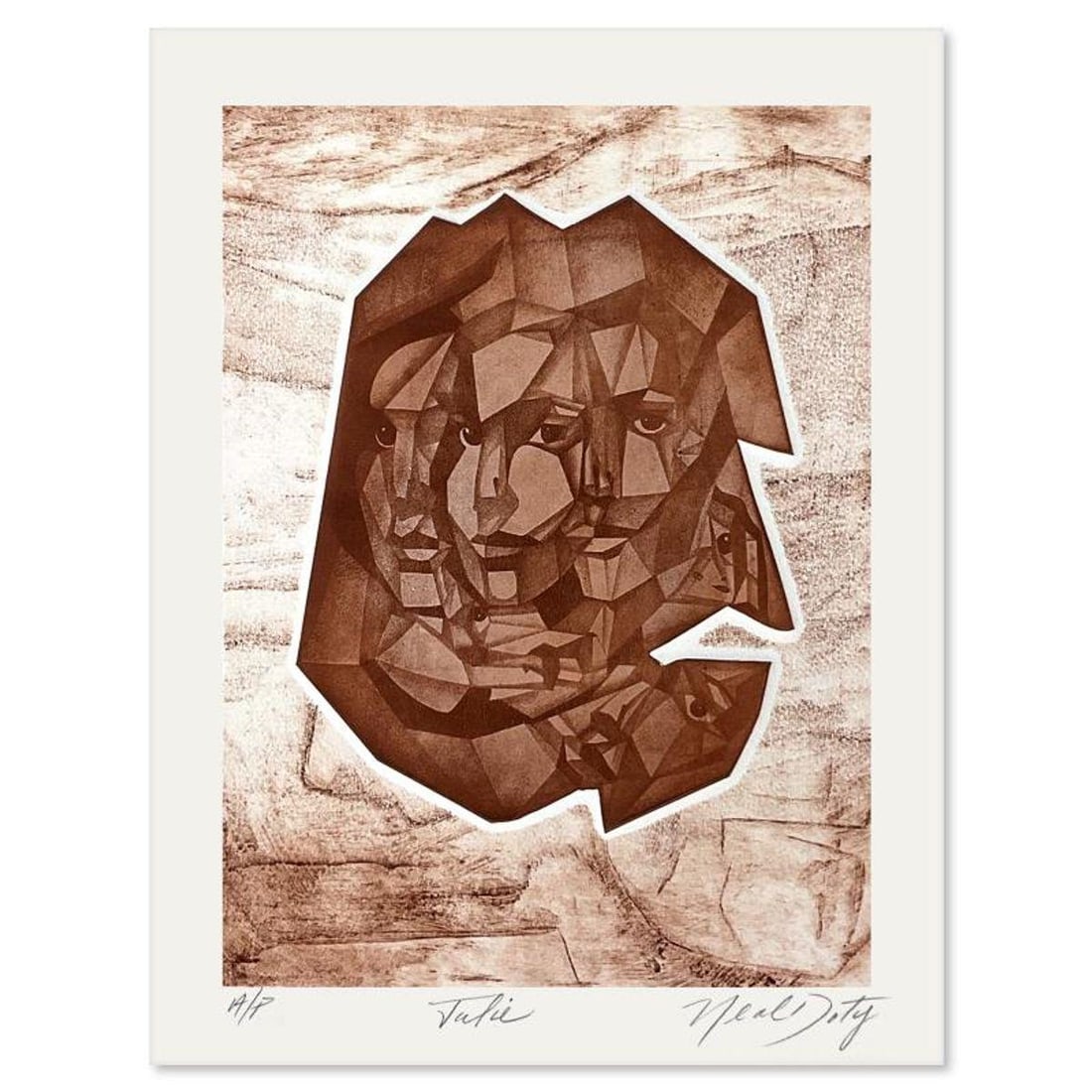 Neal Doty (1941-2016), "Julie" Limited Edition Mixed Media from an AP edition, Hand Signed with (1 of 2)