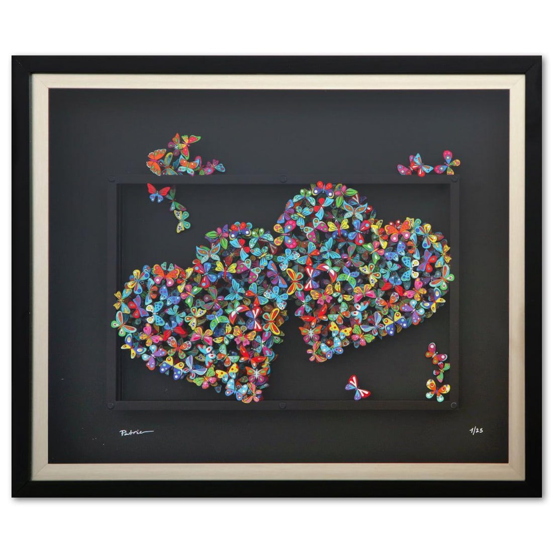 Patricia Govezensky- 3D Multilayered Woodcut "A Sigh of Bliss": Artist: Patricia Govezensky. Medium: 3D Multilayered Woodcut. Title: A Sigh of Bliss. Size: 12" x 16". Measures approx. 20" x 24" (framed). Signature: Hand Signed by the artist. Certificate of Authent