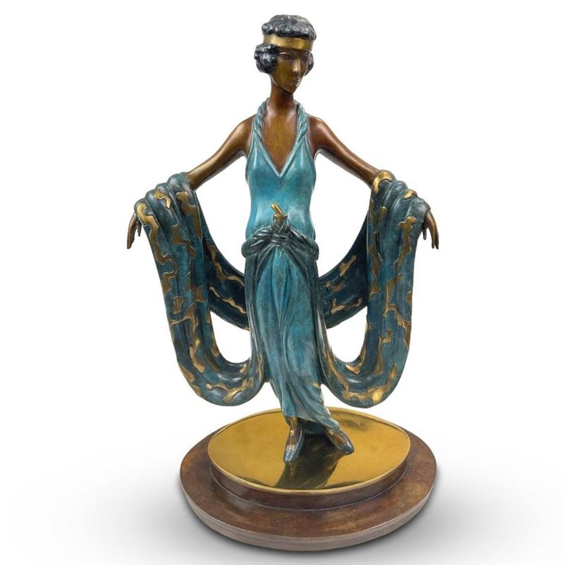 Erte (1892-1990), "Gala" Limited Edition Bronze Sculpture, Dated 1980, Numbered 143/300 and Signed: Gala is a limited edition bronze sculpture by Erte (1892-1990). This piece is dated 1980 with foundry mark, numbered 143/300 and bears the artist's stamped signature. Includes Letter of Authenticity.