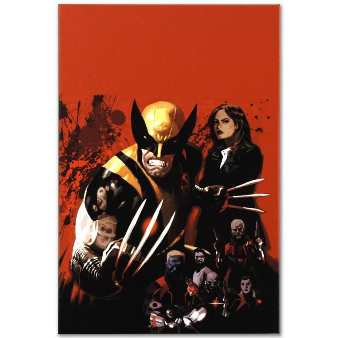 Marvel Comics "Fear Itself: Wolverine #1" Numbered Limited Edition Giclee on Canvas by Daniel Acuna: A piece of comic book history, this limited edition, from original art by Daniel Acuna, depicts teeth-gnashing wild man Wolverine and friends. Spanish artist Daniel Acuna cites artists like Jack Kirby