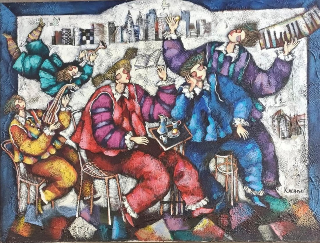 Michael Kachan- Original painting on canvas: Artist: Michael Kachan. Medium: Original painting on canvas. Size: 36" x 48". Signature: Hand Signed by the artist. Reference#: 25194.