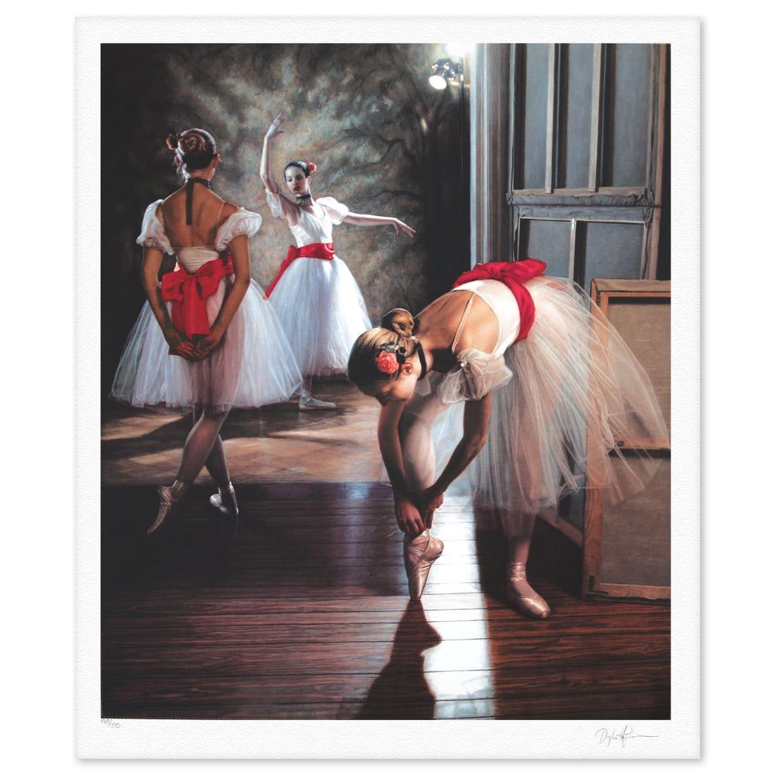 Douglas Hofmann- Silkscreen "Red Sash" (1 of 4)