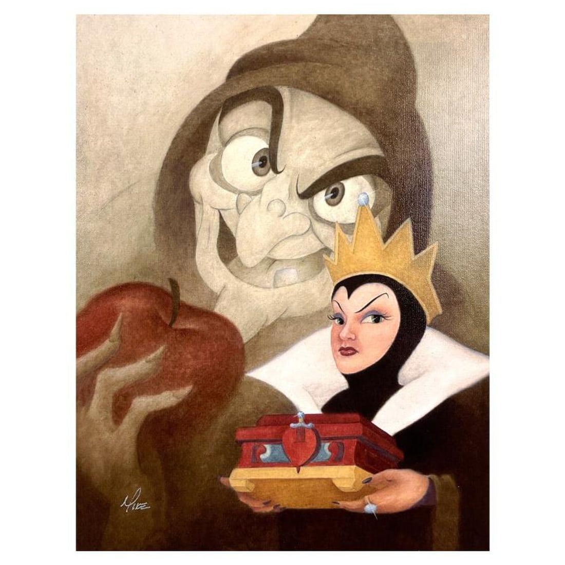 Mike Kupka, "More Fair Than Thee" Limited Edition Japanese on Canvas from Disney Fine Art, Numbered (1 of 2)