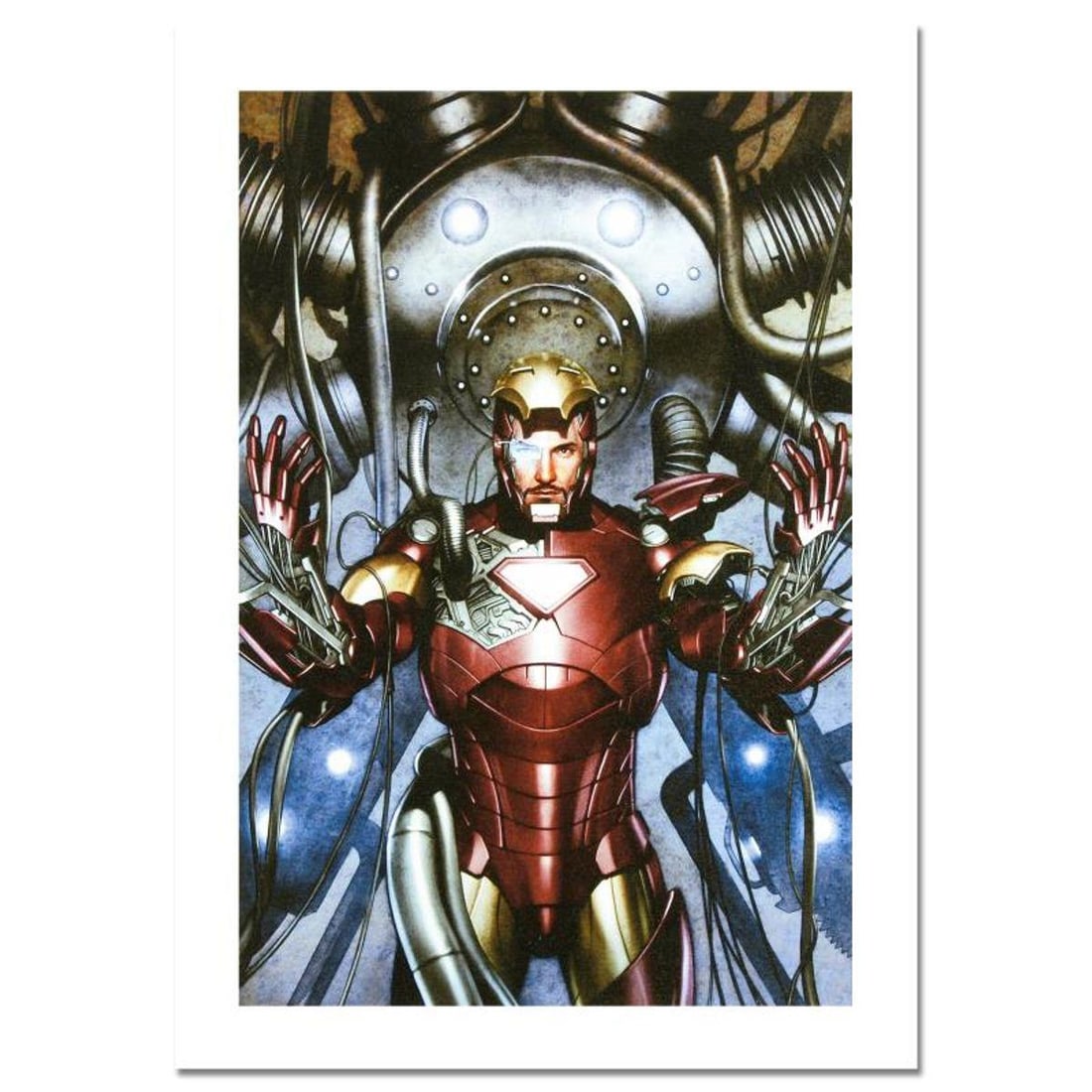 Marvel Comics, "Iron Man: Director of S.H.I.E.L.D. #31" Numbered Limited Edition Canvas by Adi: A piece of comic book history, this limited edition print, drawn by Adi Granov, depicts the popular film version of the class Iron Man. While working for Marvel, Adi Granov has drawn covers for Spider