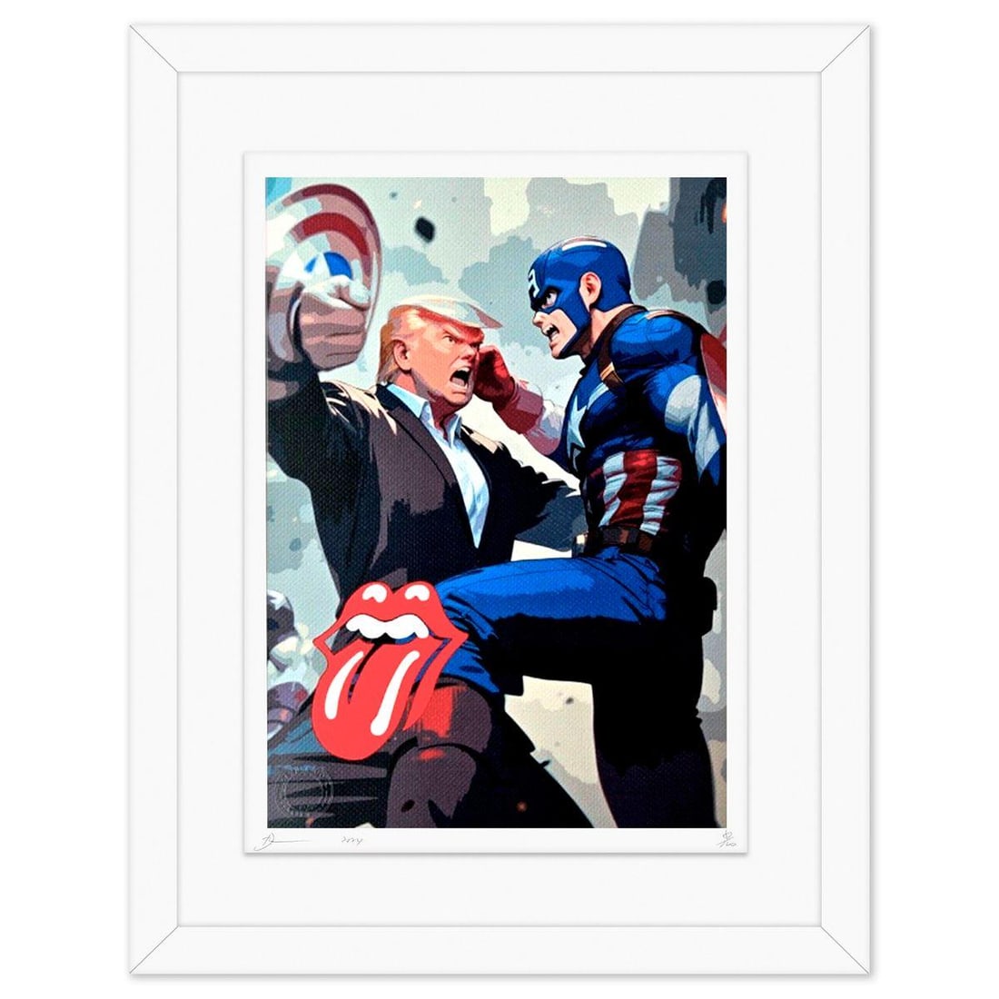 Death NYC- Fine art Print: Artist: Death NYC. Medium: Fine art Print. Size: 18" x 12". Measures approx. 24" x 19" (framed). Signature: Hand signed and numbered. Certificate of Authenticity: Is included. Reference#: 49204.