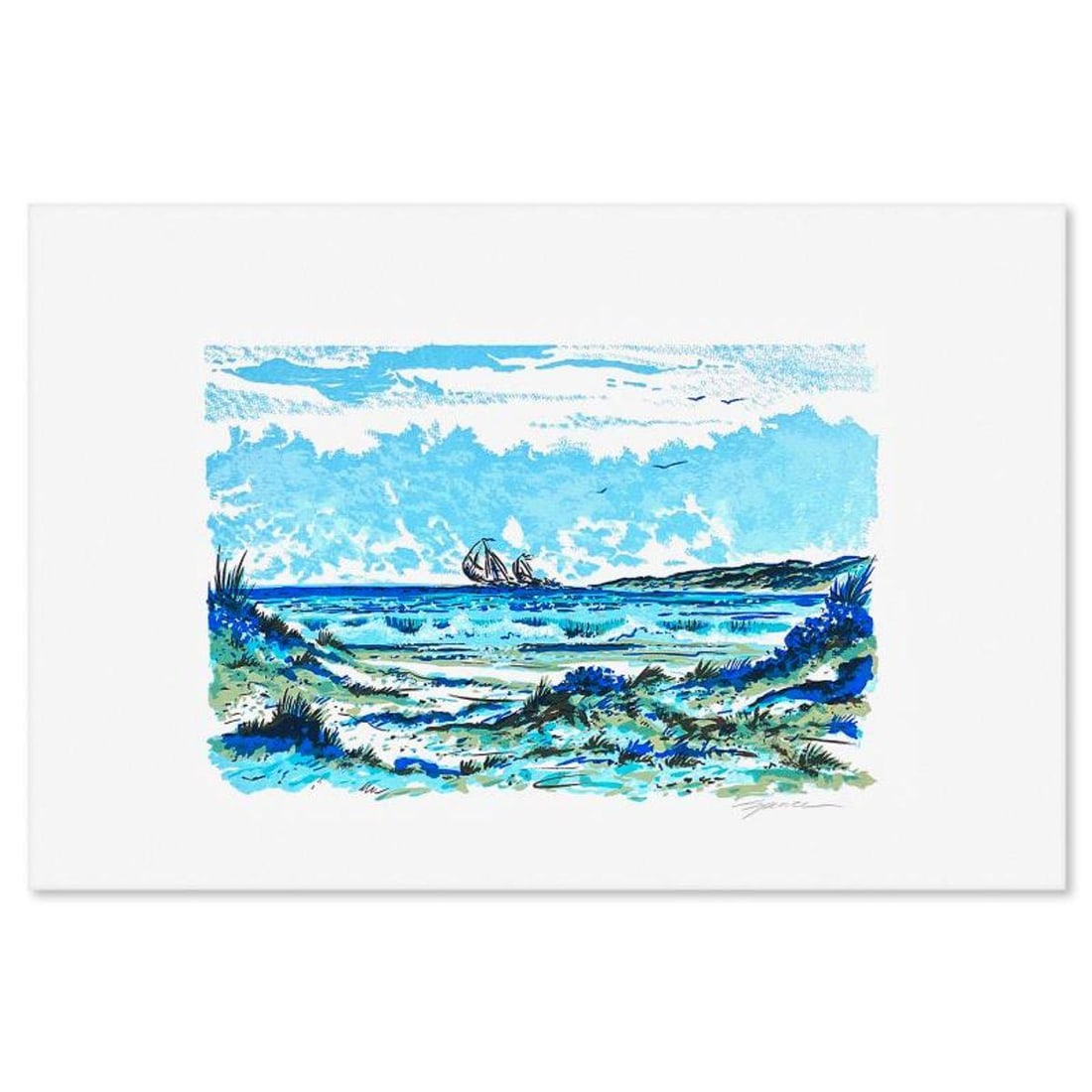 Keith Spence, "Summers Day" Limited Edition Printers Proof, Numbered and Hand Signed with Letter of (1 of 2)