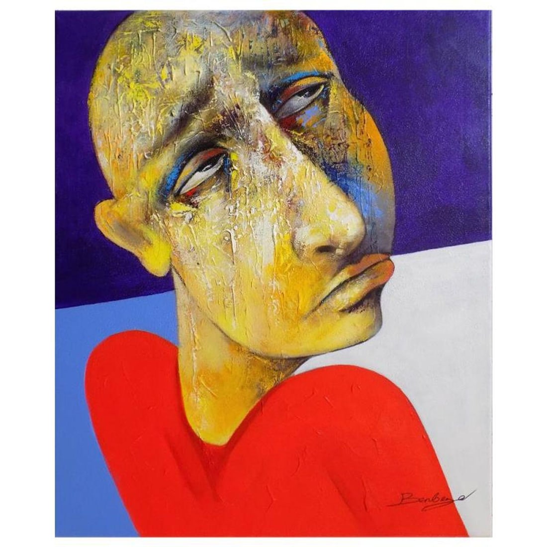 Berberyan, "On the Cusp" Hand Signed Original Painting on Canvas with Letter of Authenticity.: On The Cusp is an original acrylic mixed media painting on canvas by Ara Berberyan. The piece is hand signed and comes with a letter of authenticity. Measures approximately 24" x 20".