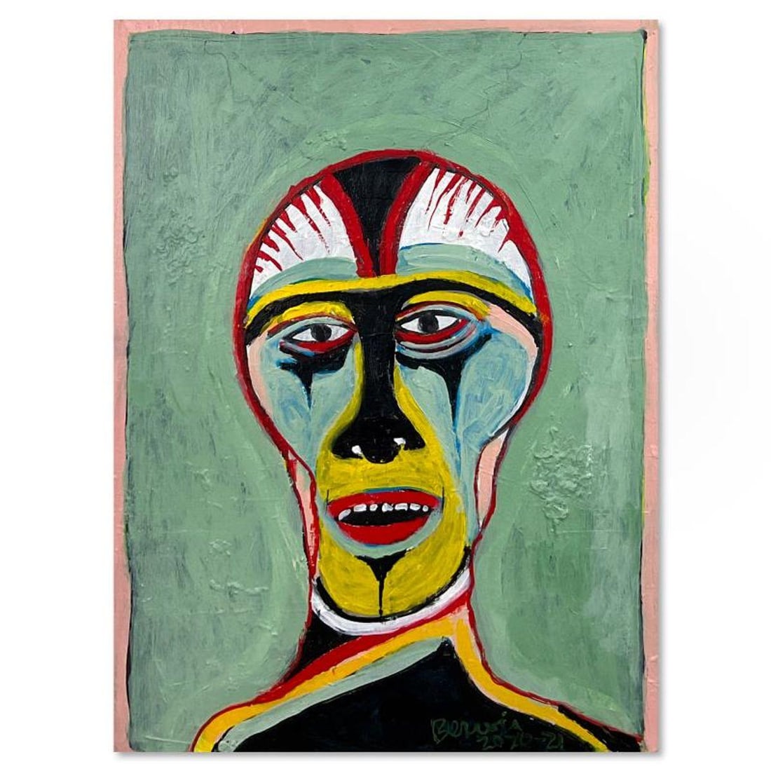 Milton Berwin (1925-2023), Original Painting on Canvas (24" x 18"), Hand Signed with Letter of: This is an original painting on stretched canvas by Milton Berwin (1925-2023), hand signed by the artist. Includes Letter of Authenticity. Measures approx. 24" x 18" (image).