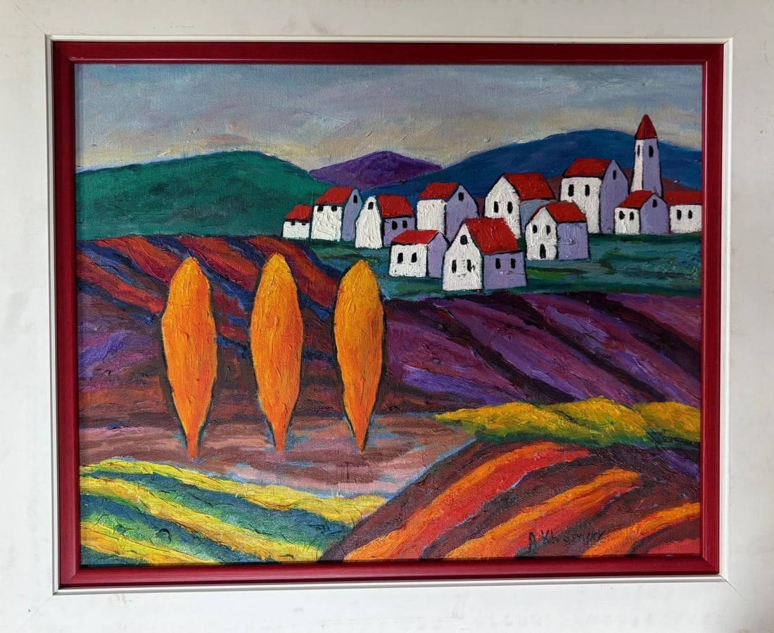 Alex Khomsky- Original acrylic painting on Canvas: Artist: Alex Khomsky. Medium: Original acrylic painting on Canvas. Size: 16" x 20". Signature: Hand Signed. Reference#: 27892.