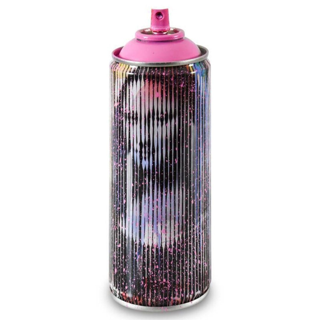 Mr. Brainwash, "Mona Lisa (Pink)" Limited Edition Hand Painted Spray Can with Plate Signature.: Mona Lisa (Pink) is a numbered limited edition hand painted spray can by Mr Brainwash. This piece bears the plate signature of the artist and comes from his 2020 Classic Spray Can Collection. Measures