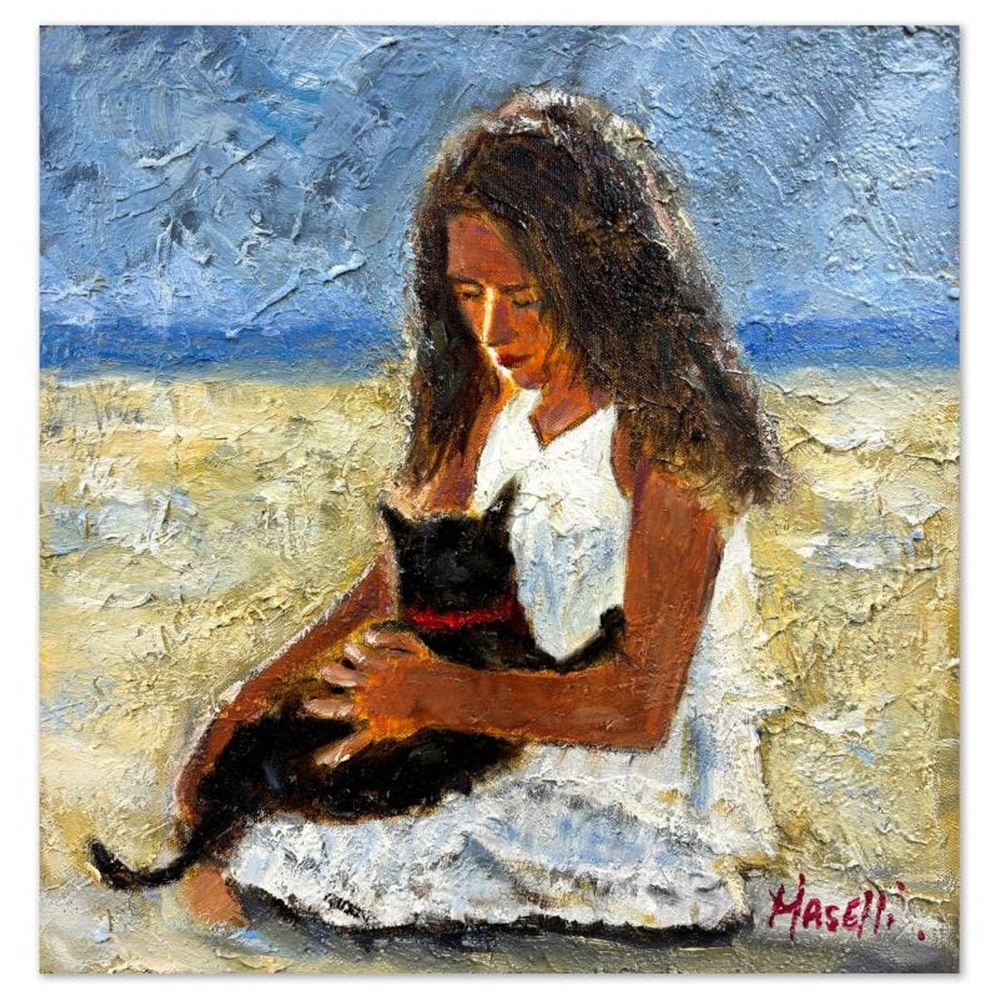 Michael Maselli, Original Painting on Canvas, Hand Signed with Letter of Authenticity. (1 of 2)