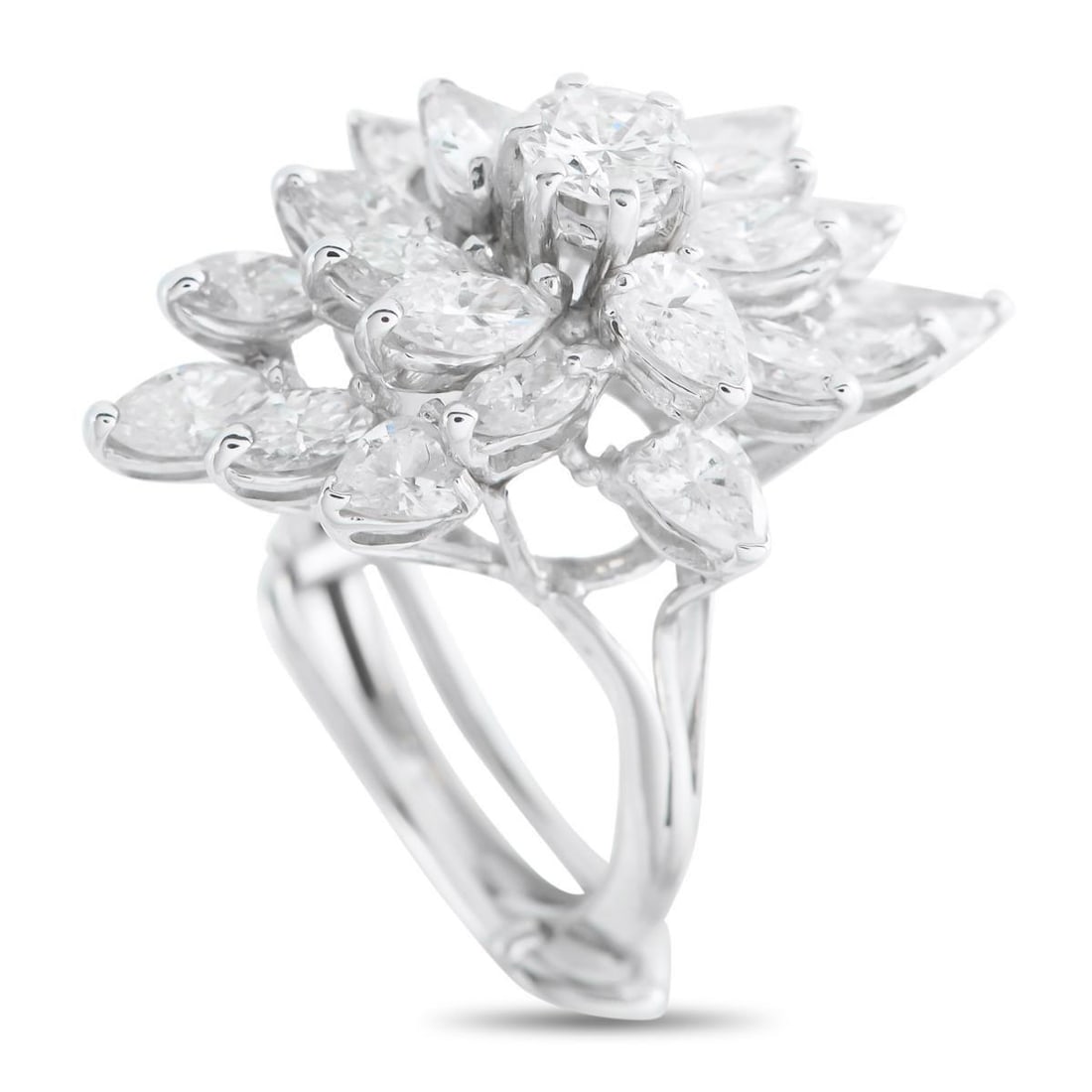 18K WHITE GOLD 3.0CT DIAMOND RING (1 of 3)