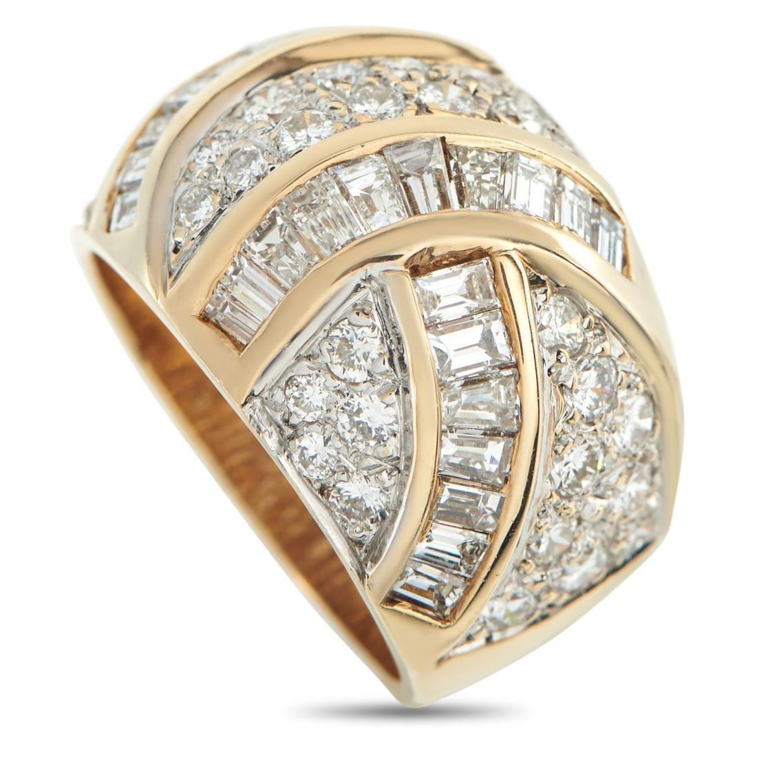 14K YELLOW GOLD 2.35CT DIAMOND RING (1 of 4)