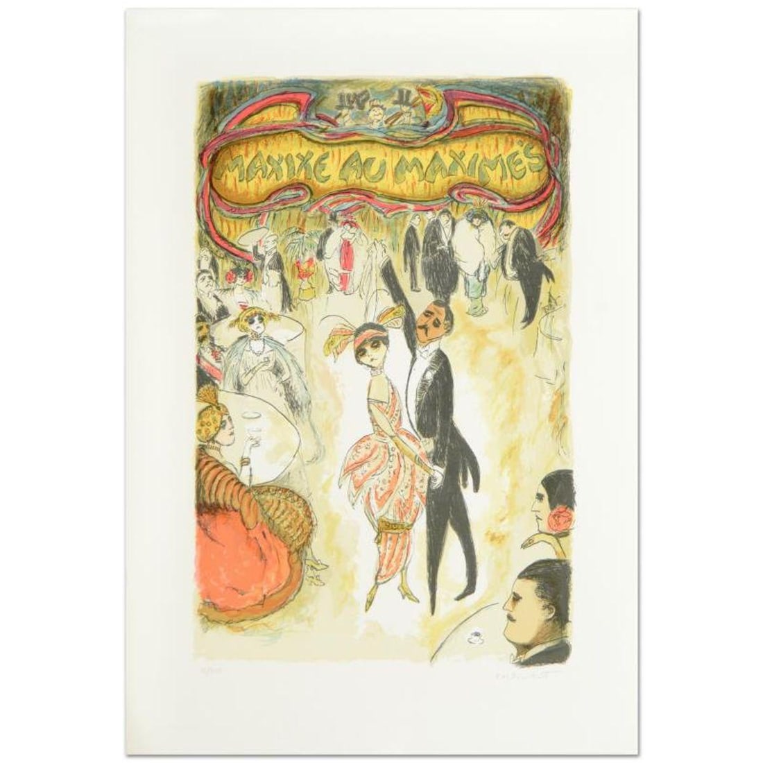 Maxixe au Maximes Limited Edition Lithograph by Ed Plunkett, Numbered and Hand Signed by the Artist. (1 of 1)