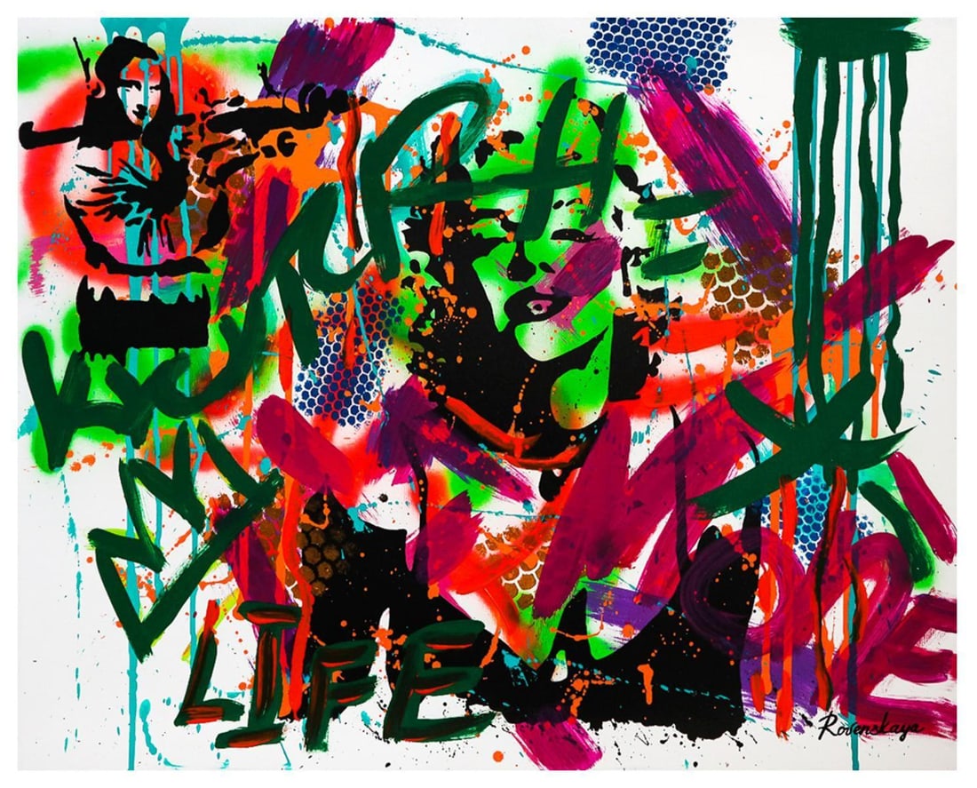 Nastya Rovenskaya- Mixed Media "Shadow of Marilyn Monroe" (1 of 1)