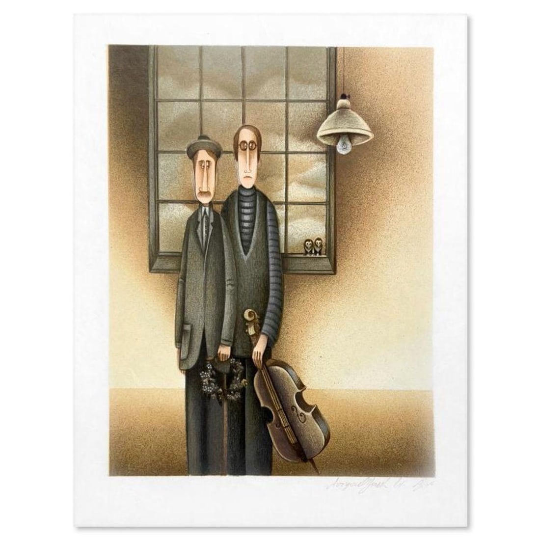 Avigail Yoresh, Limited Edition Serigraph, Hand Signed and Numbered with Letter of Authenticity.: This is a limited edition serigraph on paper by Avigail Yoresh. The piece comes hand signed by the artist, numbered, and with a letter of authenticity. Measures approximately 10" x 8". Reference#: 940