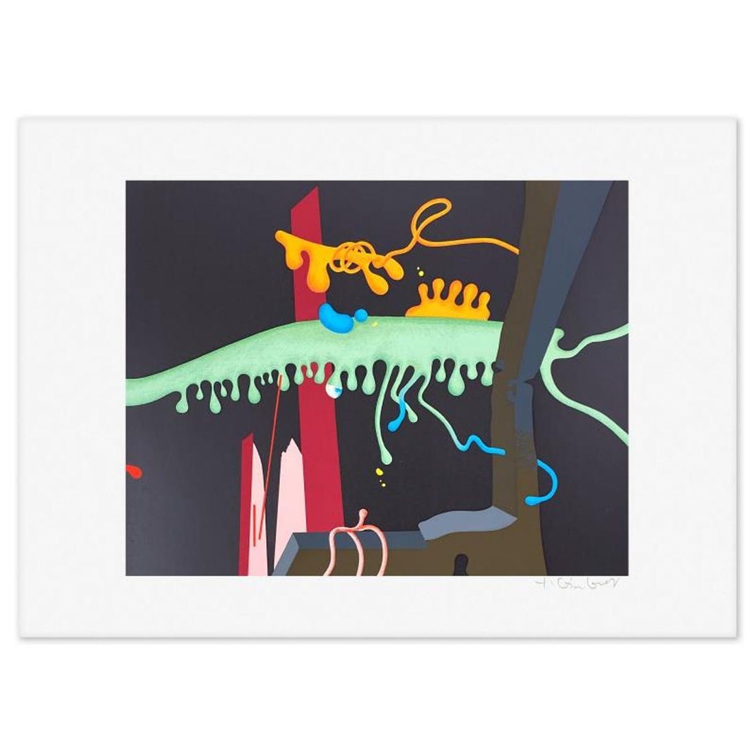 Yankel Ginzburg, "Fantasy" Limited Edition Serigraph, Numbered and Hand Signed with Letter of: Fantasy is a limited edition serigraph on paper by Yankel Ginzburg, numbered and hand signed with a Letter of Authenticity. Measures approx. 18.5" x 25.5" (border), 14 x 18" (image). Reference#: 90595