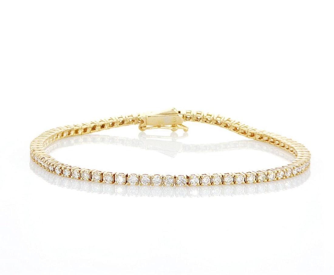 14kt Yellow Gold 2.08ctw Diamond Bracelet (1 of 2)