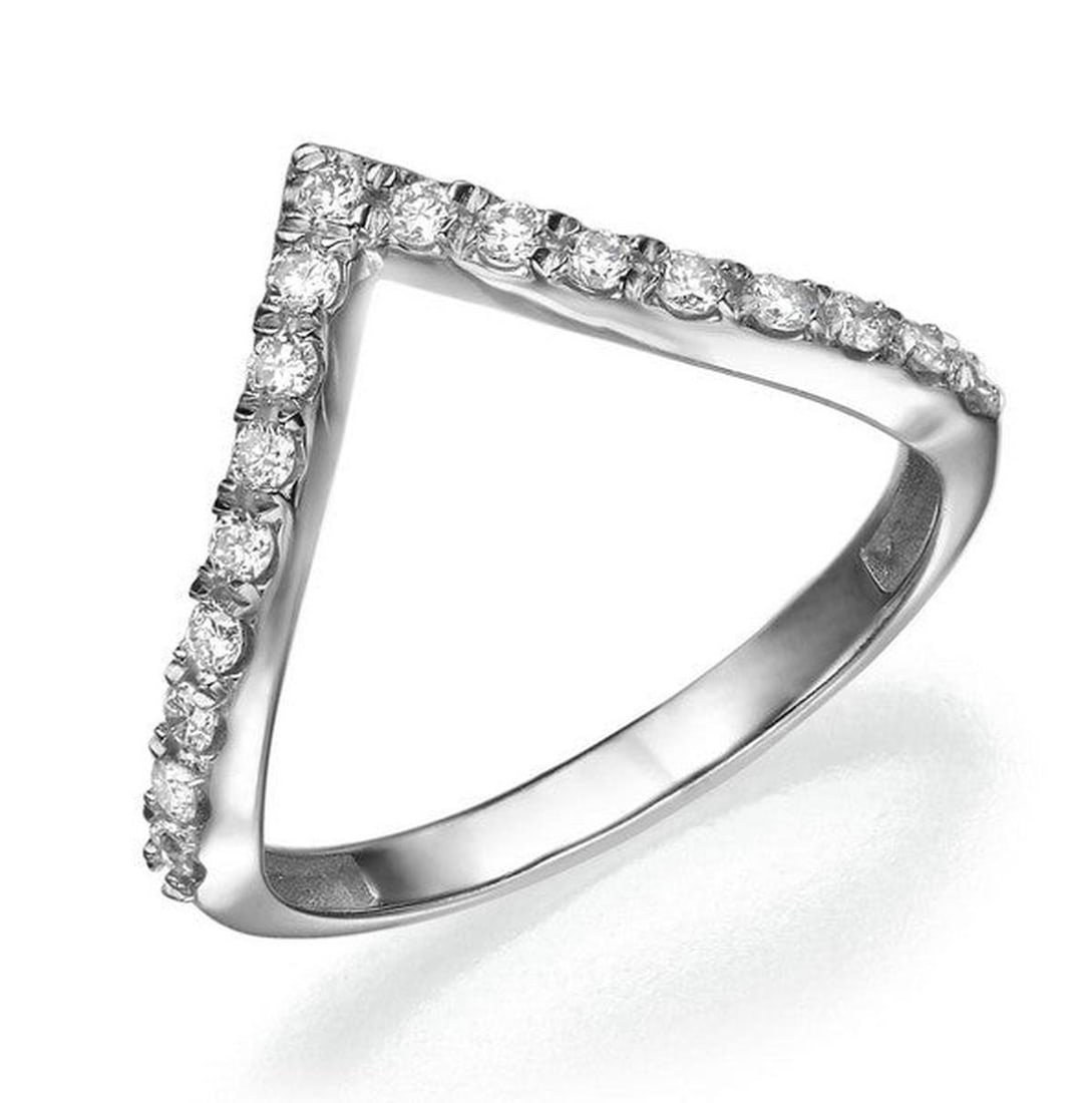 14kt White Gold 0.5ctw Diamond Ring: One 14k white gold ring, set with natural diamond. Jewelry Weight: 2Grs Total Diamonds Weight: 0.5Cts Main Stones Description: Quantity: 17 Cut and shape: Round Carats Weight: 0.5 Clarity: VS Color: F