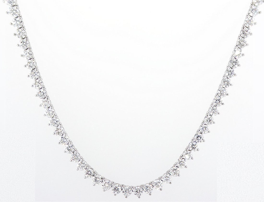 14kt White Gold 17.78ctw Diamond Necklace (1 of 2)