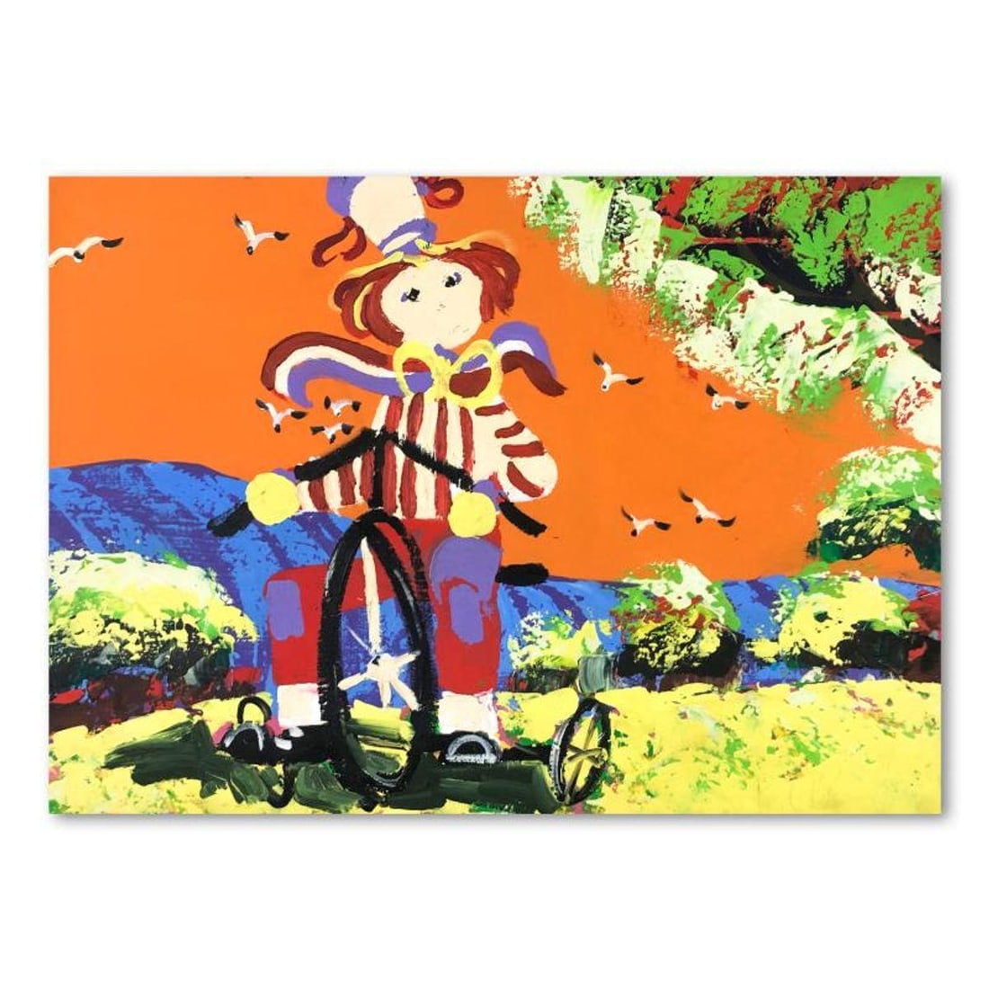 Paul Blaine Henrie (1932-1999), "The Swinger" Hand Signed Original Painting on Canvas (36"x48") with (1 of 3)