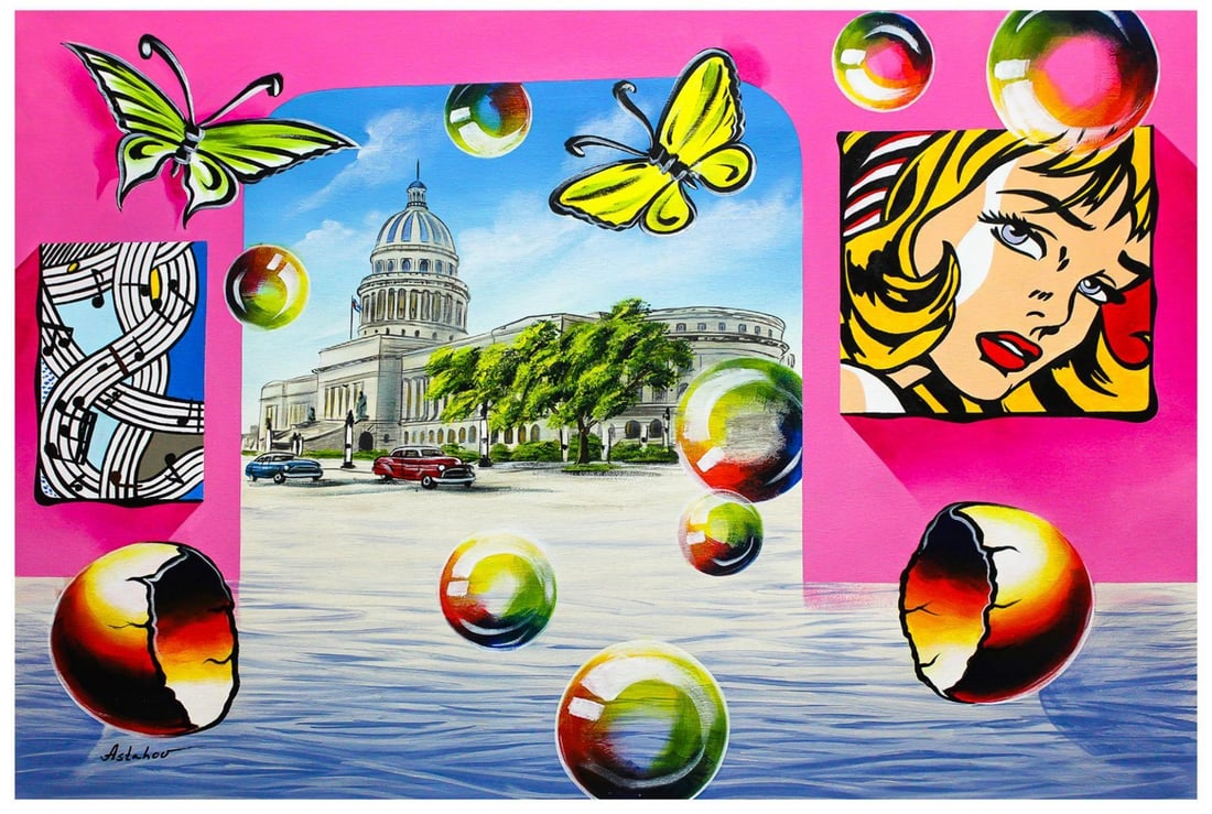 Alexander Astahov- Original Oil on Canvas "Pop Street" (1 of 2)