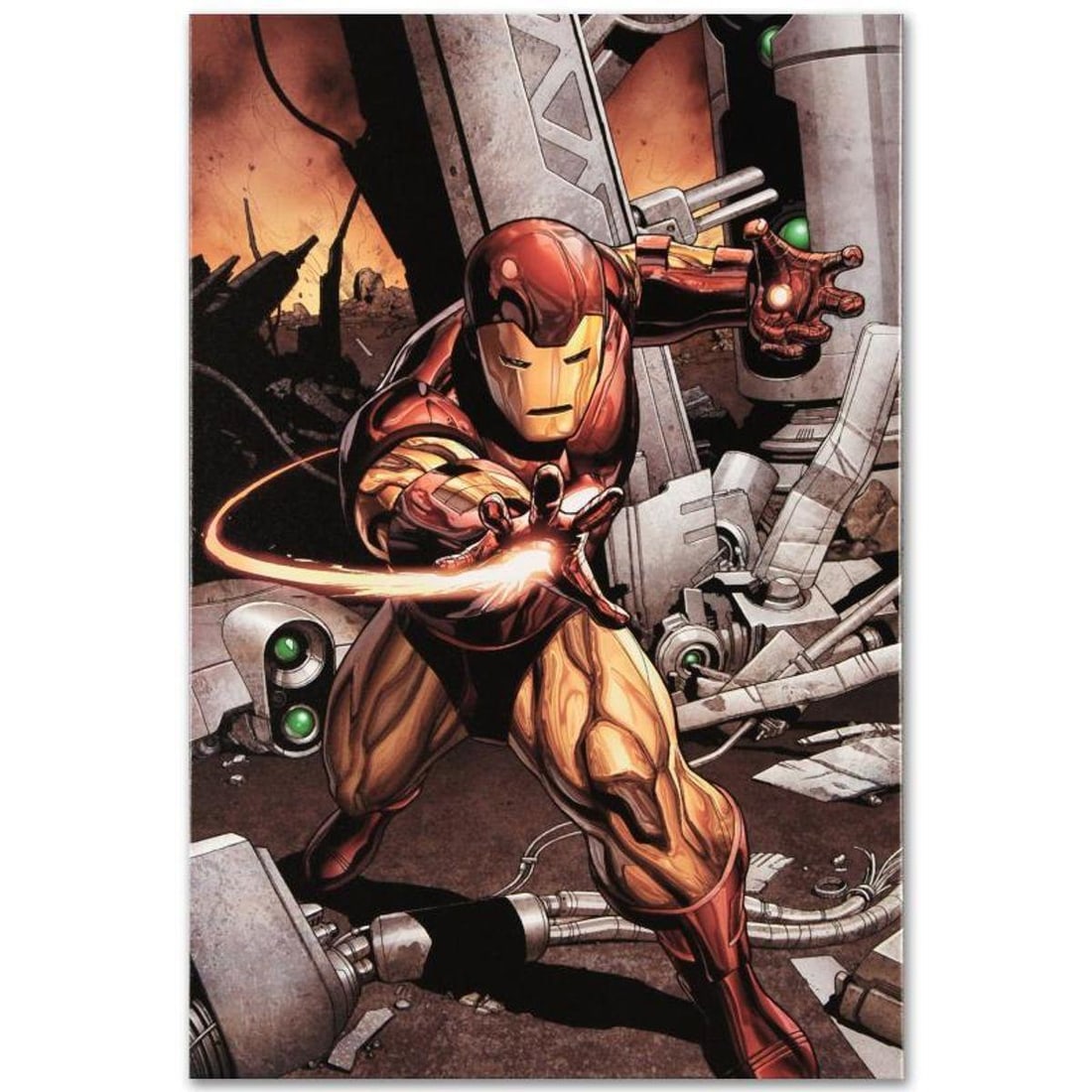 Marvel Comics "Marvel Adventures: Super Heroes #1" Numbered Limited Edition Giclee on Canvas by: A piece of comic book history, this limited edition, from original art by Clayton Henry, depicts an epic image of Iron Man. Artistic from an early age, Clayton Henry often uses comic books as his insp
