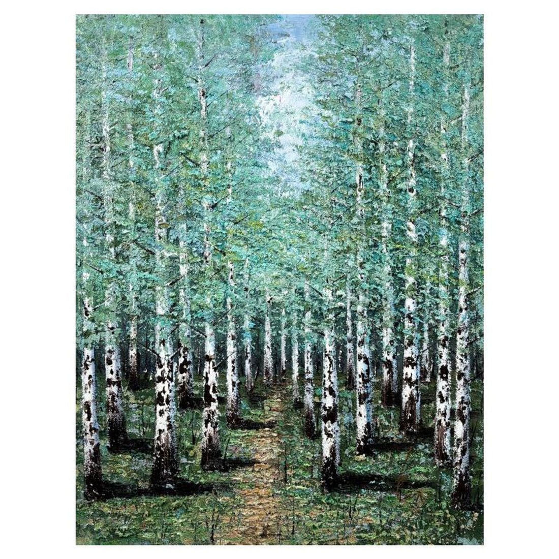 Inam, Original Oil Painting on Canvas, Hand Signed with Letter of Authenticity.: This is an original oil painting on canvas by Inam, hand signed by the artist. Includes Letter of Authenticity. Measures approx. 40" x 30" (image).