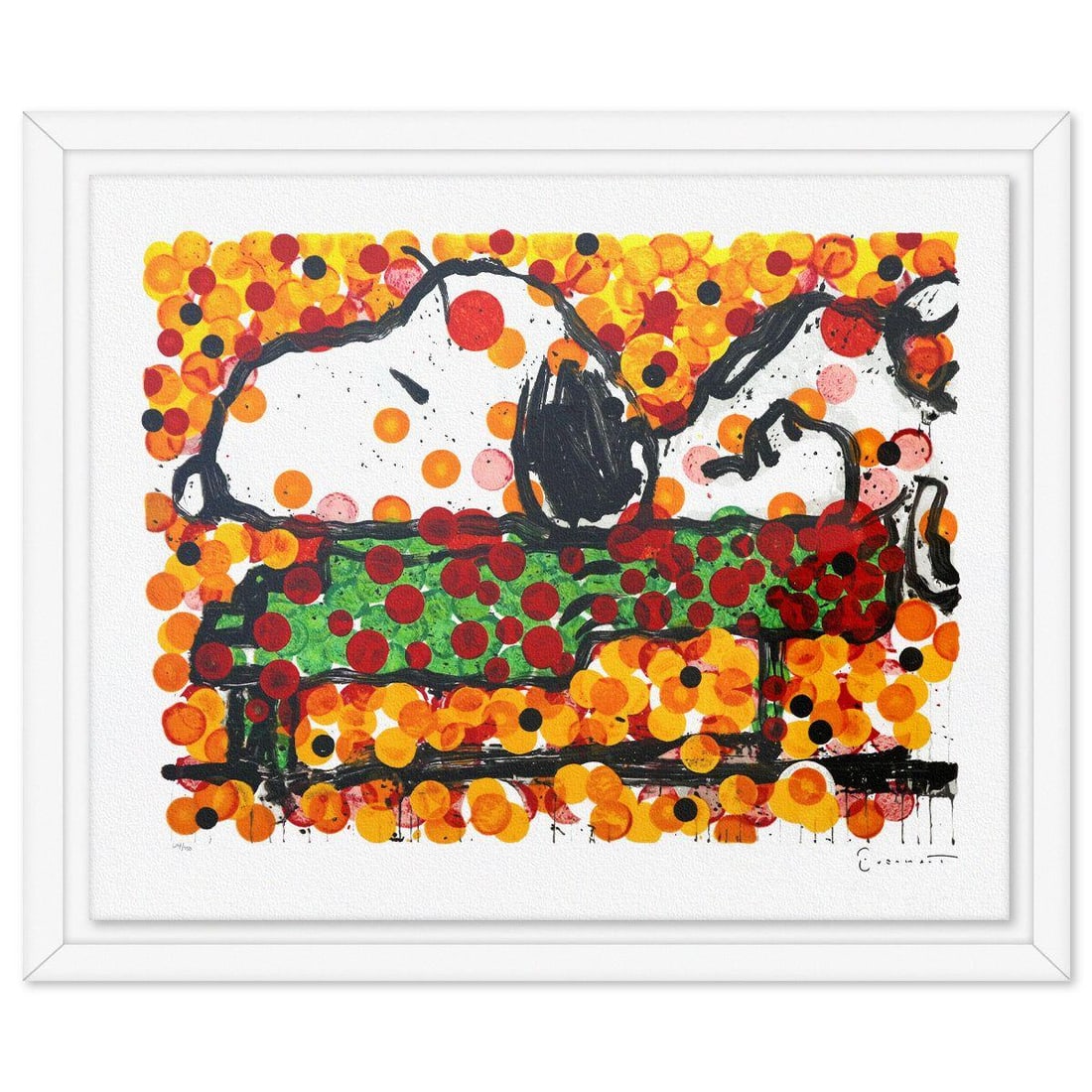 Tom Everhart- Hand Pulled Original Lithograph "Play that Funky Music": Artist: Tom Everhart. Medium: Hand Pulled Original Lithograph. Title: Play that Funky Music. Size: 27" x 34". Measures approx. 32" x 39" (framed). Signature: Hand signed and numbered. Certificate of A