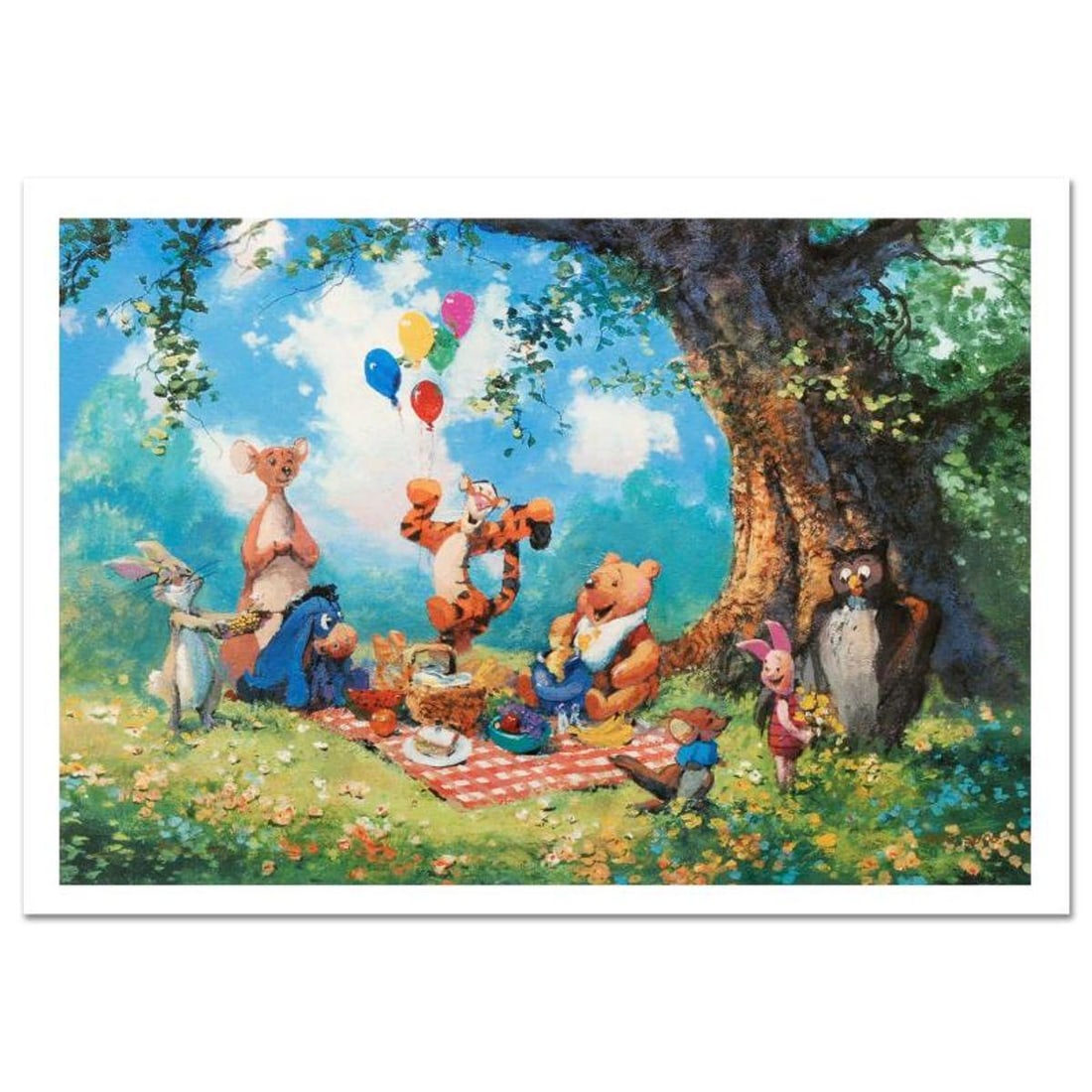 Splendiferous Picnic Limited Edition Lithograph by James Coleman, Numbered and Hand Signed with (1 of 1)