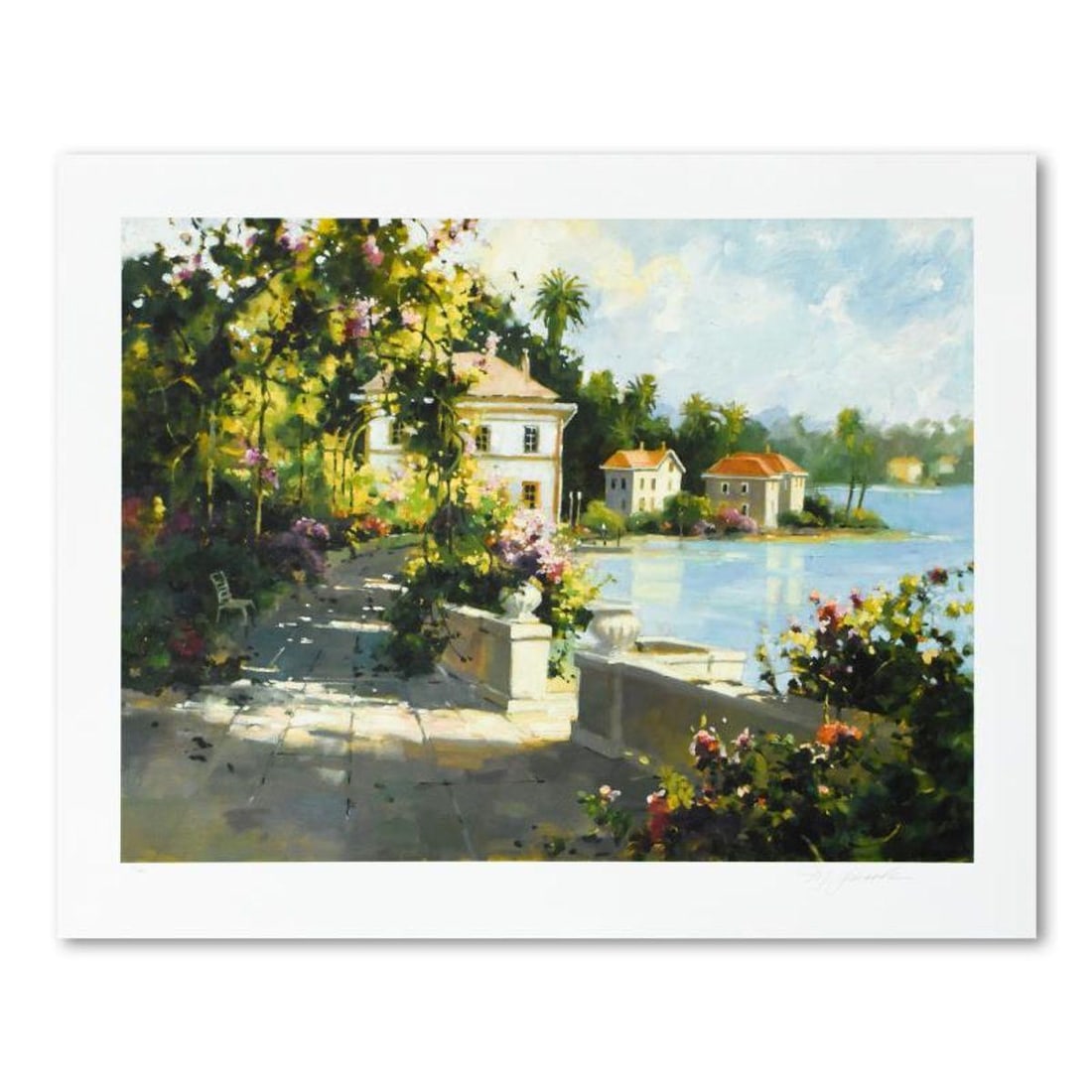 Marilyn Simandle, "Riviera Walk" Limited Edition, Numbered and Hand Signed with Letter of (1 of 2)
