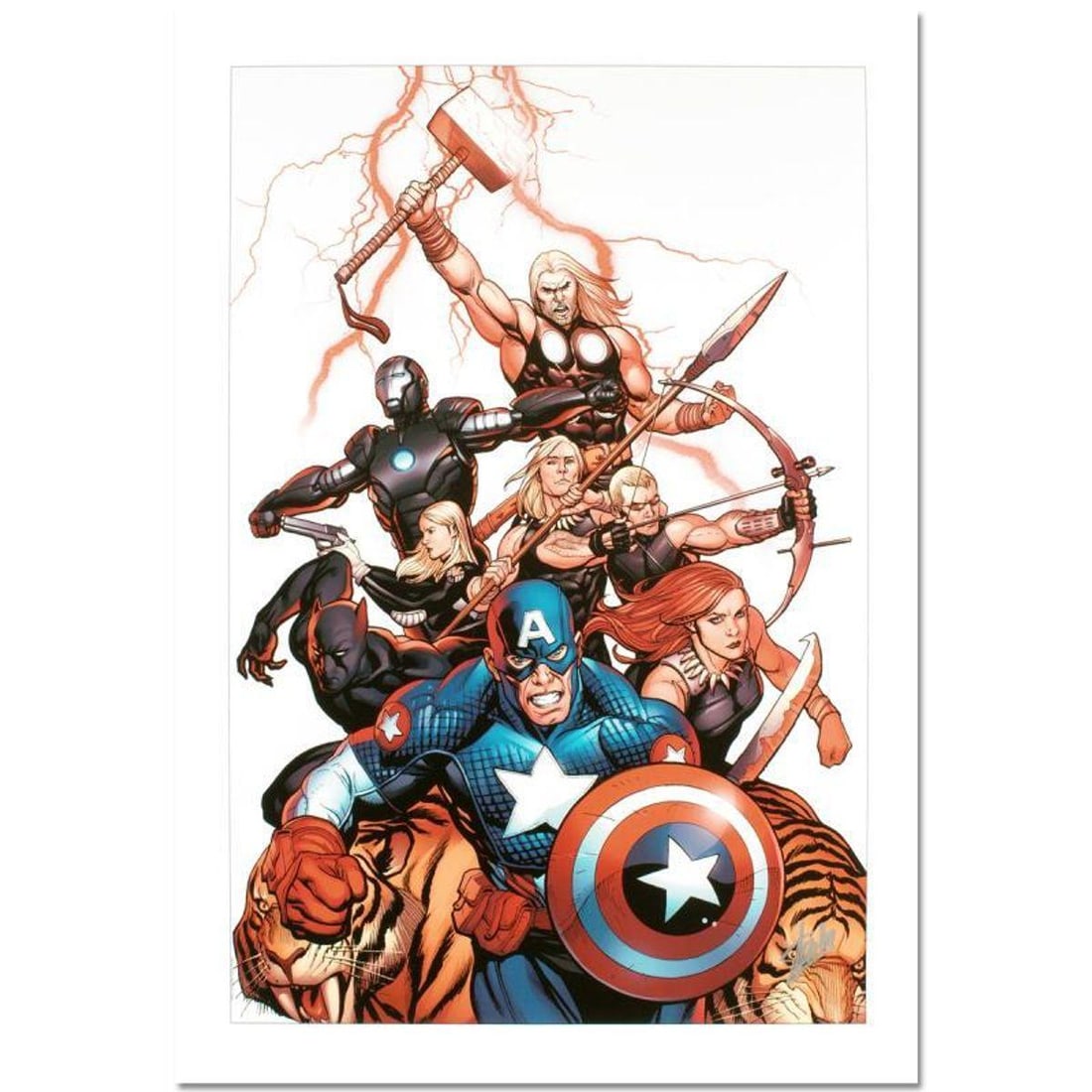 Stan Lee Signed, Marvel Comics AP Limited Edition Canvas "Ultimate New Ultimates #5" with (1 of 1)