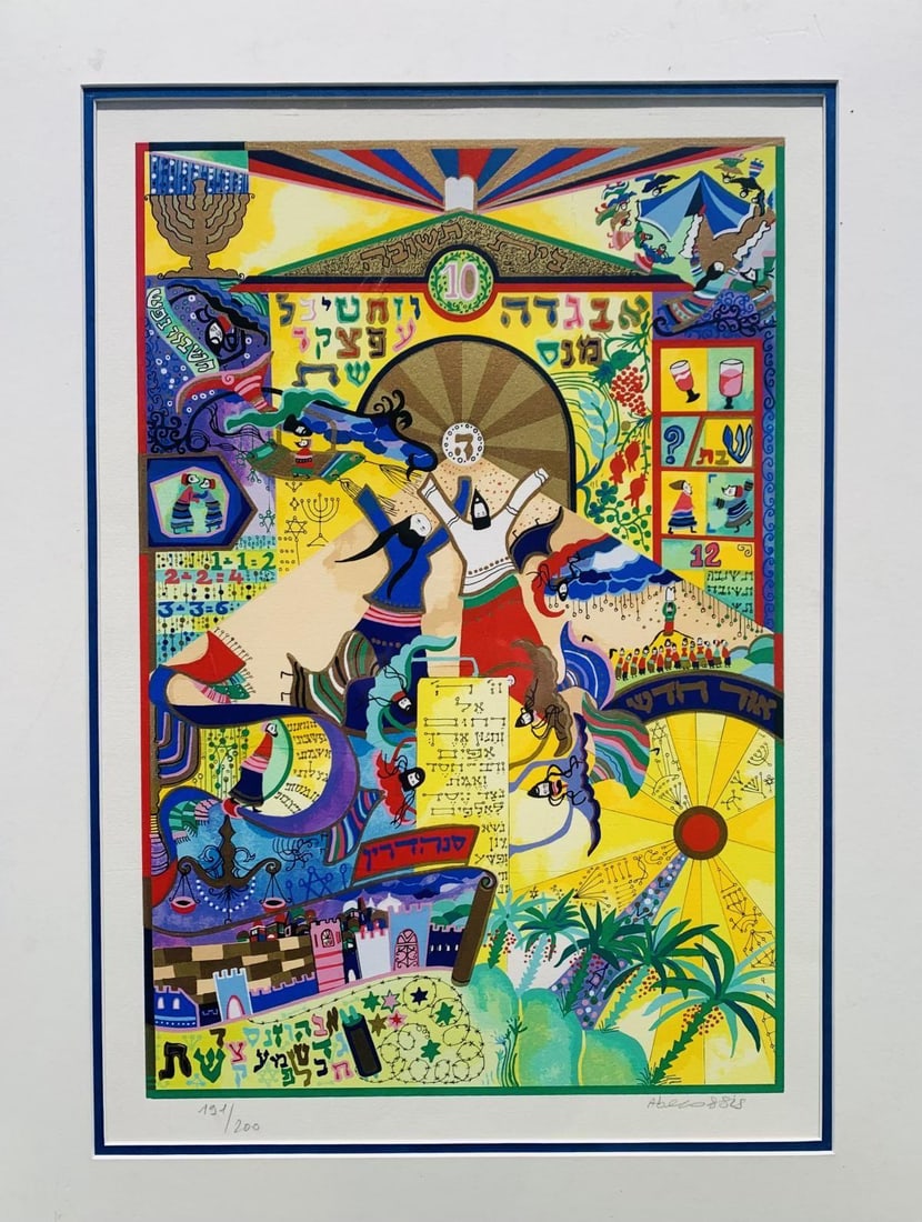 Raphael Abecassis- Serigraph: Artist: Raphael Abecassis. Medium: Serigraph. Size: 28" x 22". Signature: Hand signed and numbered. Additional: Matted and ready for framing. Reference#: 28183.