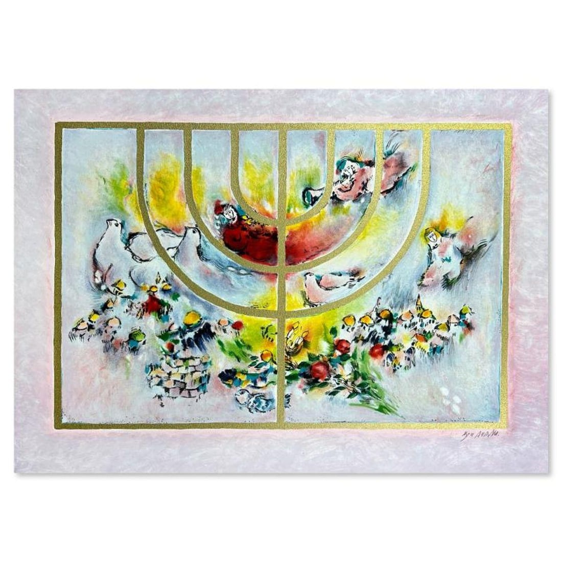 Ben Avram, Hand Signed, Numbered Limited Edition with Letter of Authenticity.: This is a limited edition on paper by Ben Avram. The piece comes hand signed by the artist, numbered, and with a letter of authenticity. Measures approximately 15" x 22". Reference#: 89780.