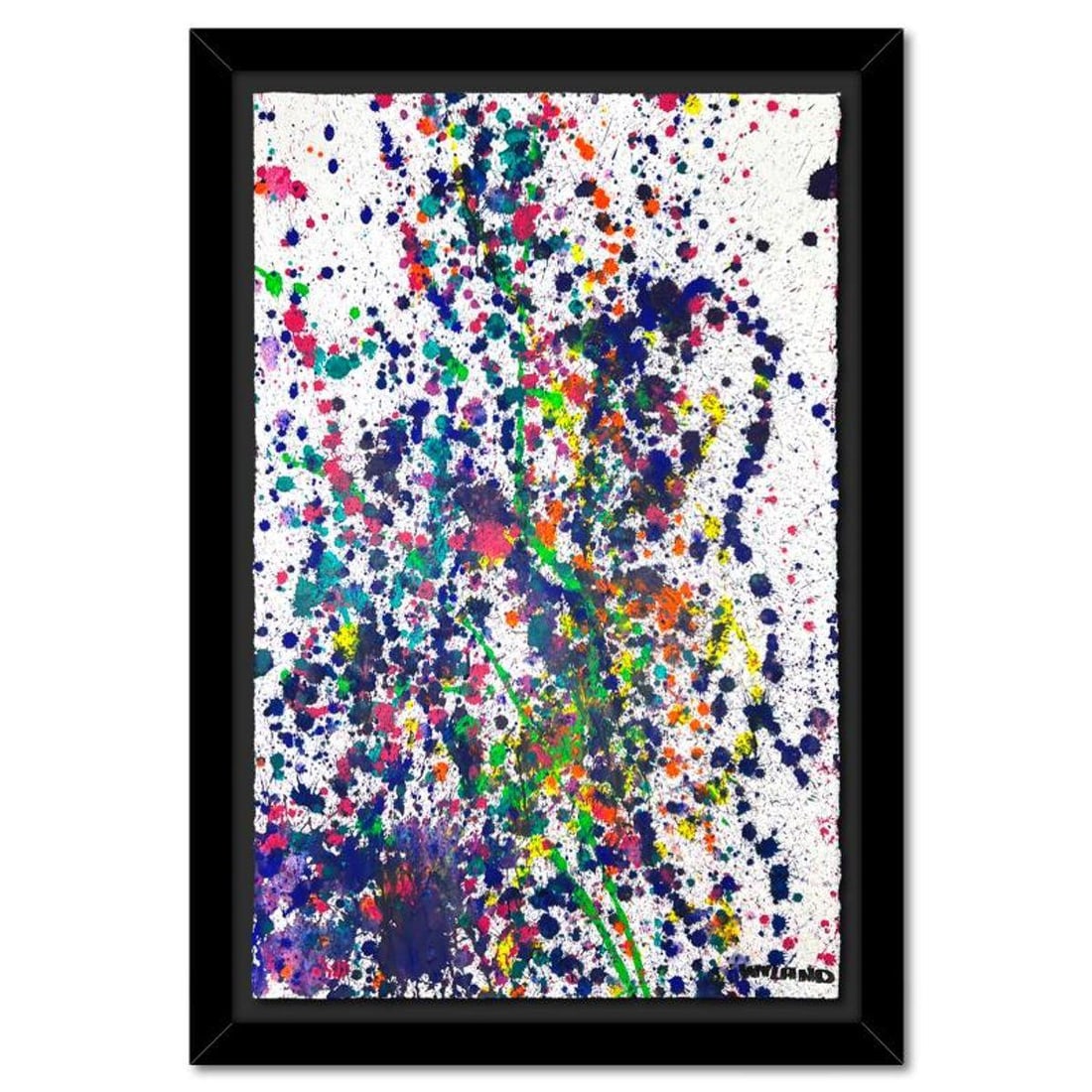 Wyland- Original Watercolor Painting on Deckle Edge Paper "Untitled": Artist: Wyland. Medium: Original Watercolor Painting on Deckle Edge Paper. Title: Untitled. Size: 40" x 26". Measures approx. 48" x 34" (framed). Signature: Hand signed. Certificate of Authenticity: