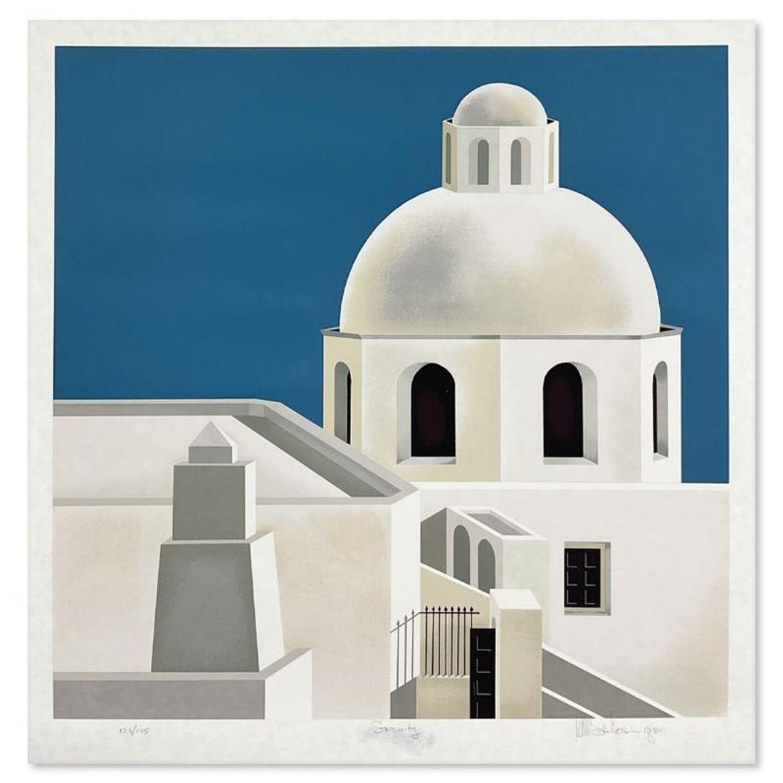 William Schlesinger (1915-2011), "Serenity" Limited Edition Serigraph, Numbered 123/195 and Hand (1 of 2)