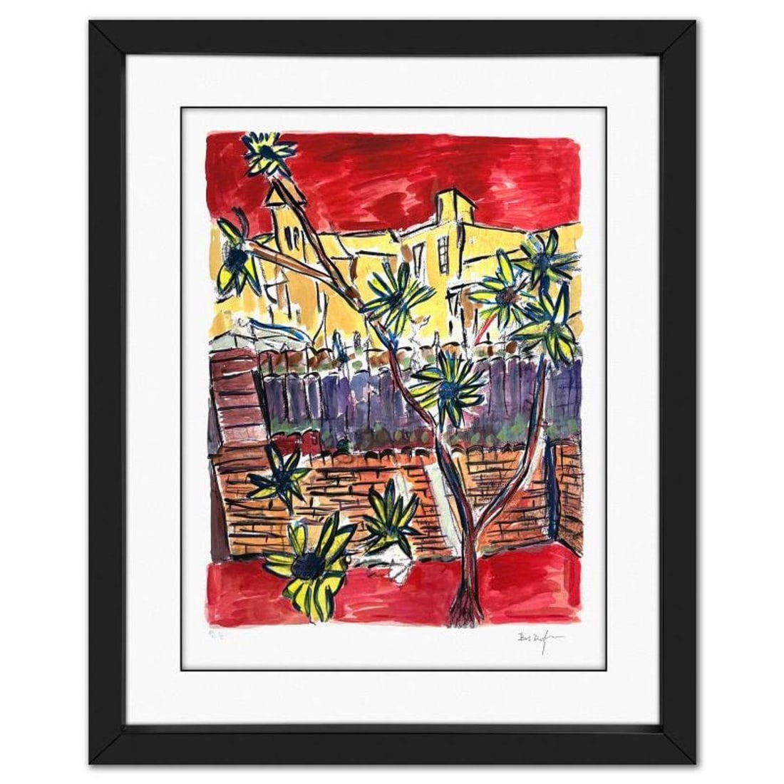 Bob Dylan, "Sunflower" Framed Limited Edition, PP Numbered 1/2 and Hand Signed with Letter of: Sunflower is a limited edition giclee on paper by Bob Dylan, PP numbered 1/2 and hand signed by the artist. This piece comes custom framed. Includes Letter of Authenticity. Measures approx. 31.5" x 25