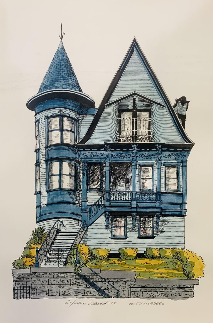 Eileen David- Watercolor monoprint on paper (1 of 1)