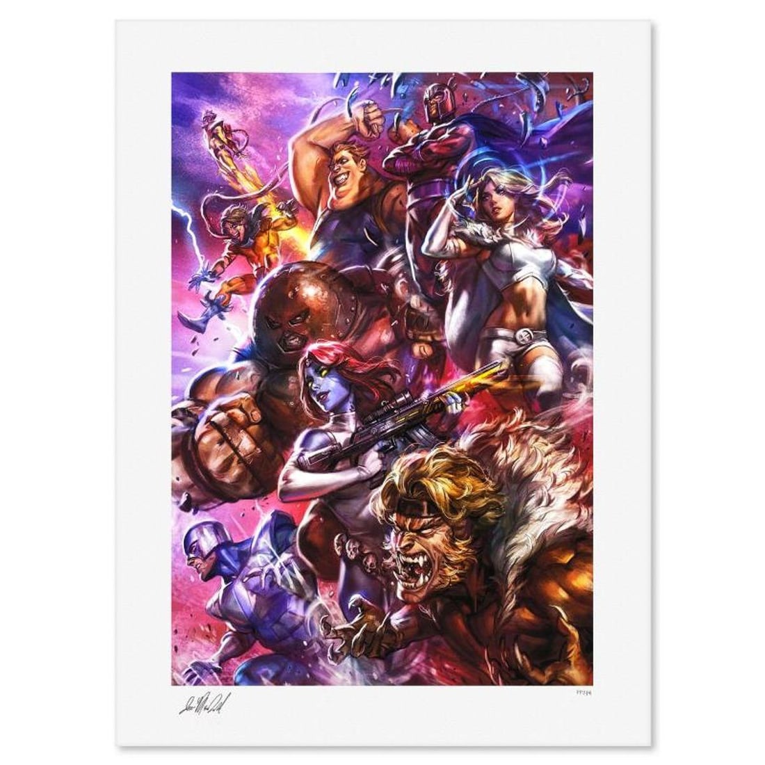 Marvel Comics & Ian MacDonald, "The Brotherhood of Mutants" Limited Edition, PP Numbered 3/4 and (1 of 2)