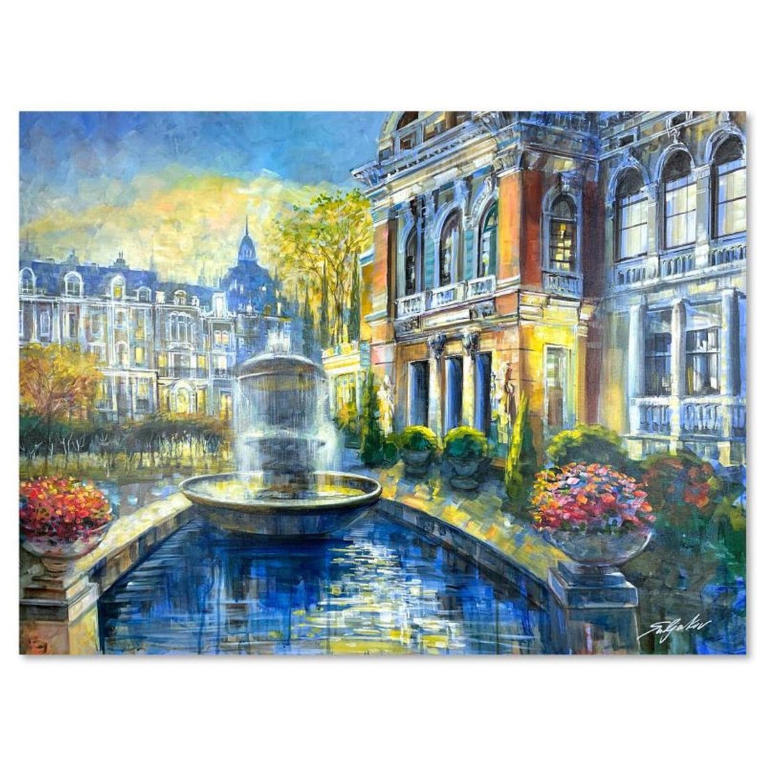 Vadik Suljakov, "Old World Charm" Original Oil Painting on Canvas, Hand Signed with Letter of: Old World Charm is an original oil painting on stretched canvas by Vadik Suljakov, hand signed by the artist. Includes Letter of Authenticity. Measures approx. 40" x 30" (image).