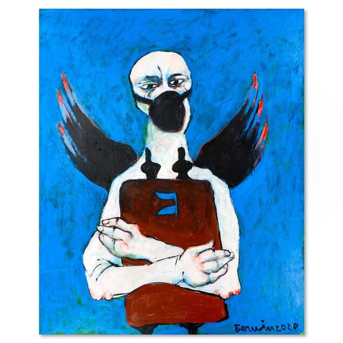 Milton Berwin (1925-2023), Original Painting on Mylar (29" x 22"), Hand Signed with Letter of (1 of 2)