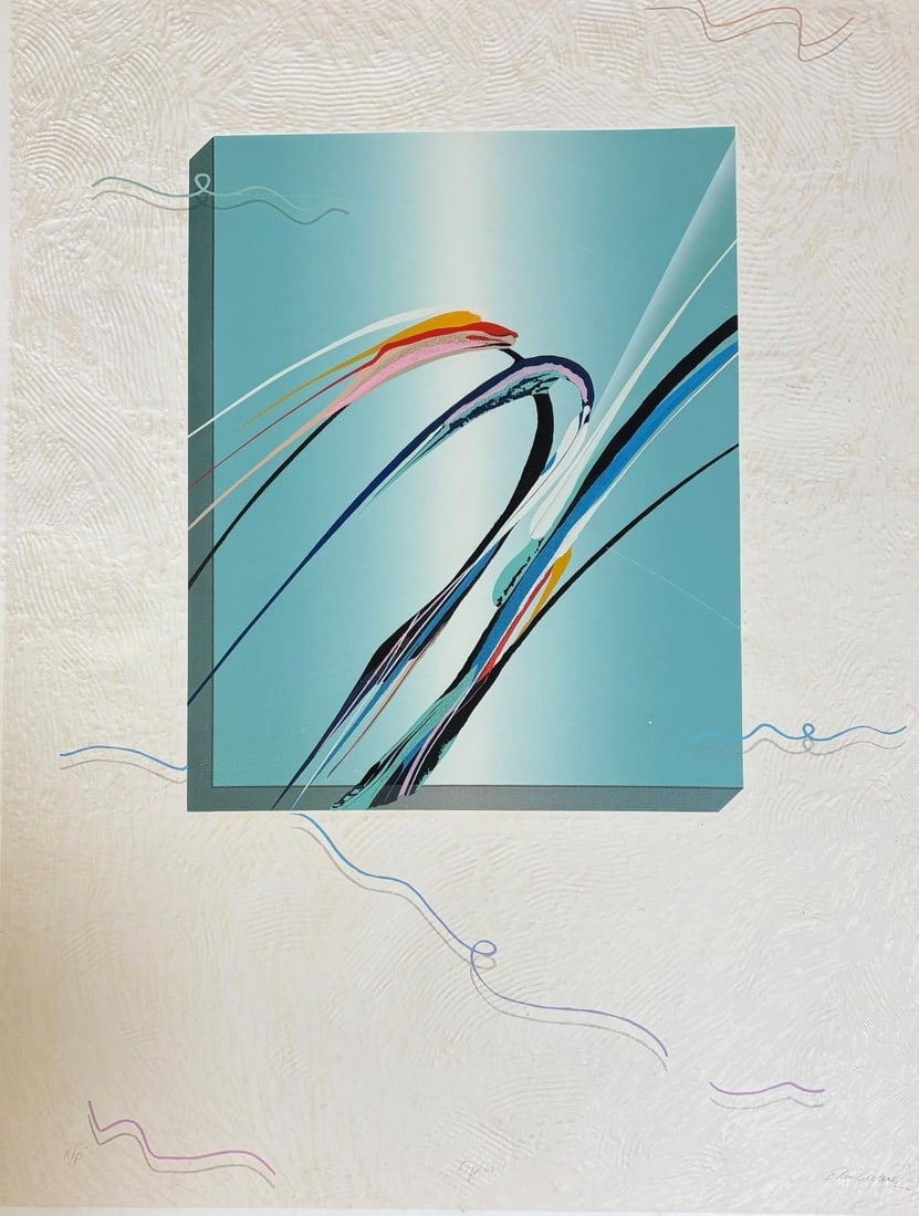 Elba a?lvarez- Lithograph on paper: Artist: Elba a?lvarez. Medium: Lithograph on paper. Size: 30" x 40". Signature: Hand signed and numbered. Additional: Light scuffs on paper sold as is. Reference#: 88472.