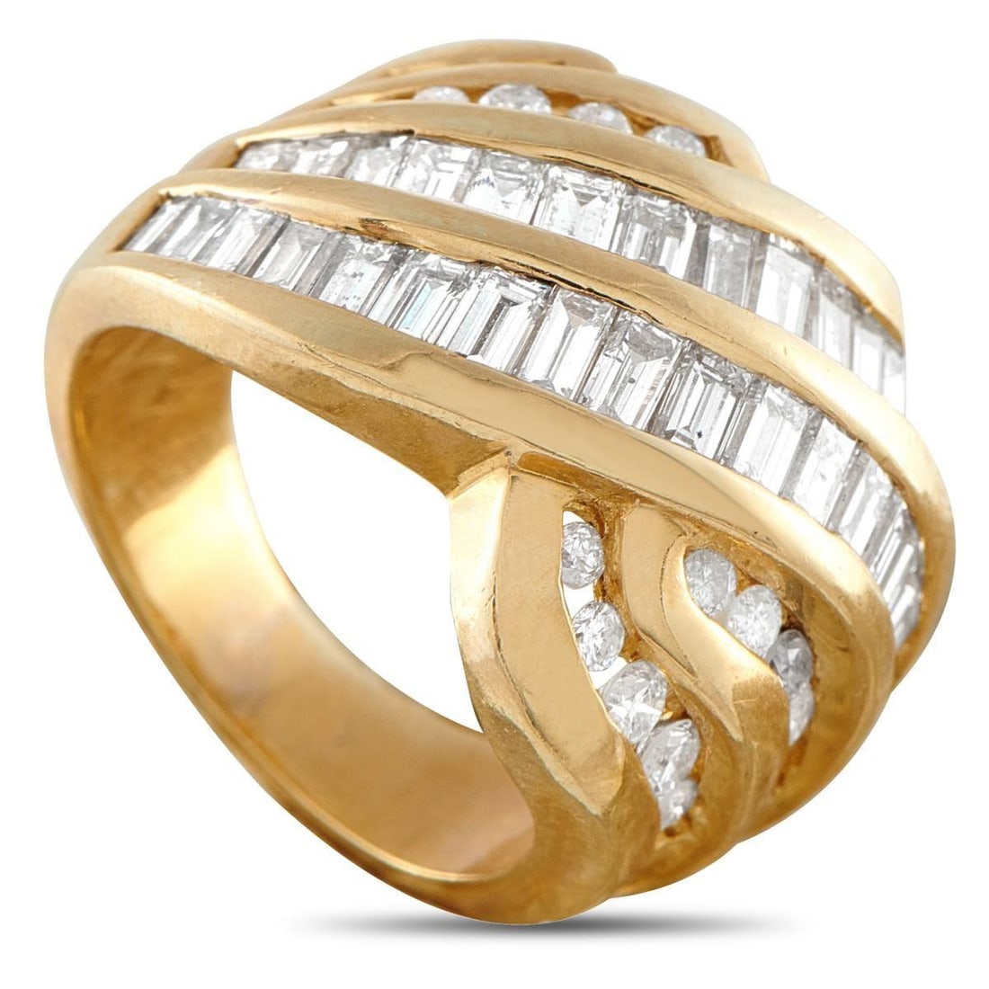 14K YELLOW GOLD 2.21CT DIAMOND RING (1 of 4)