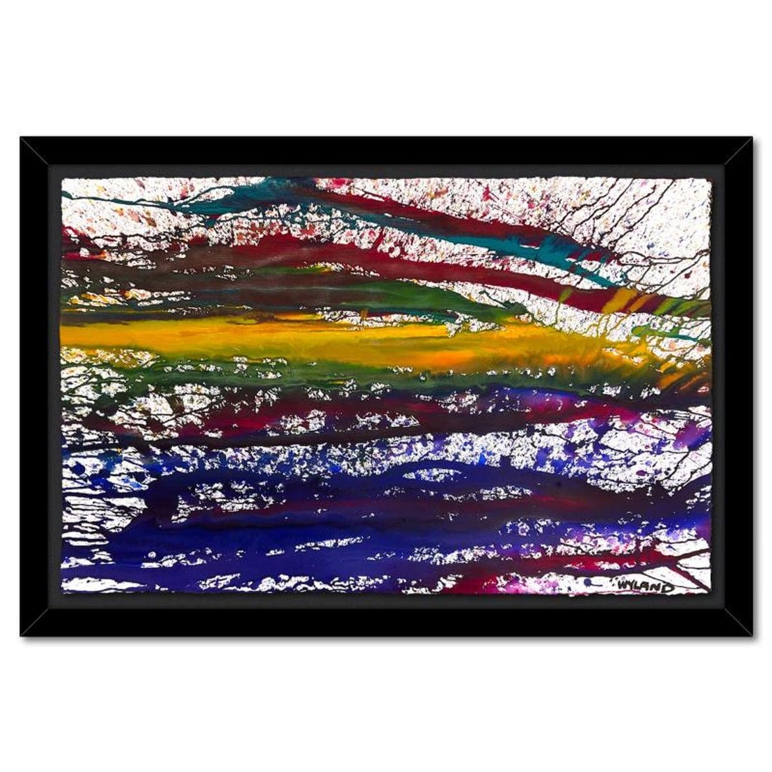 Wyland, Framed Original Painting (32" x 46"), Hand Signed with Letter of Authenticity.: This is an original painting on deckle edge paper by Wyland, hand signed by the artist. This piece comes custom framed. Includes Letter of Authenticity. Measures approx. 32" x 46" (frame), 26" x 40" (