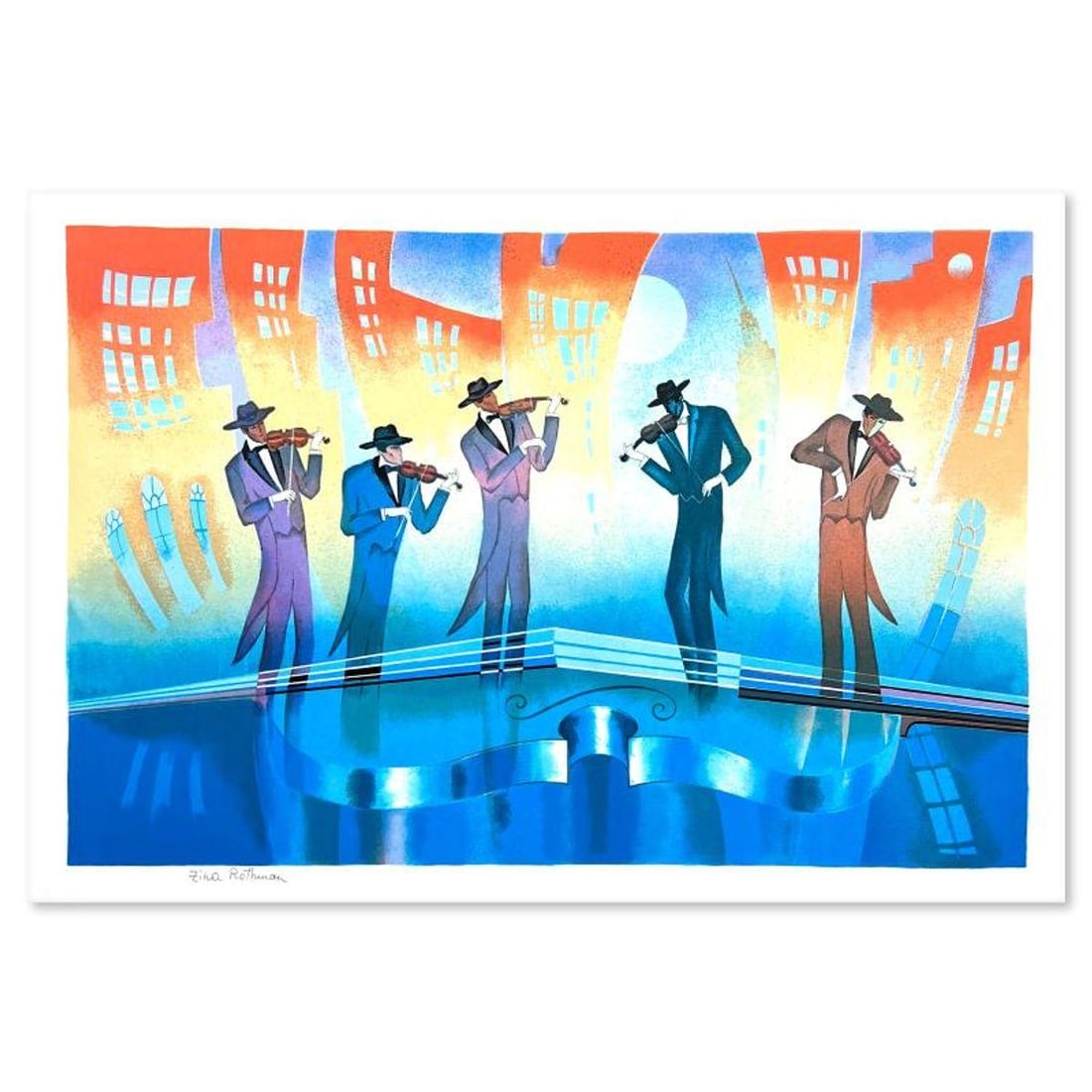Zina Roitman, Limited Edition Serigraph, Hand Signed and Numbered, Letter of Authenticity. (1 of 2)