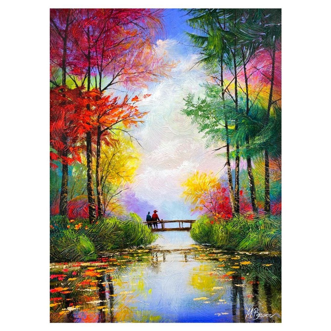 Mark Braver, Original Acrylic Painting on Canvas, Hand Signed with Letter of Authenticity.: This is an original acrylic painting on canvas by Mark Braver, hand signed by the artist. Includes Letter of Authenticity. Measures approx. 24" x 18" (image).